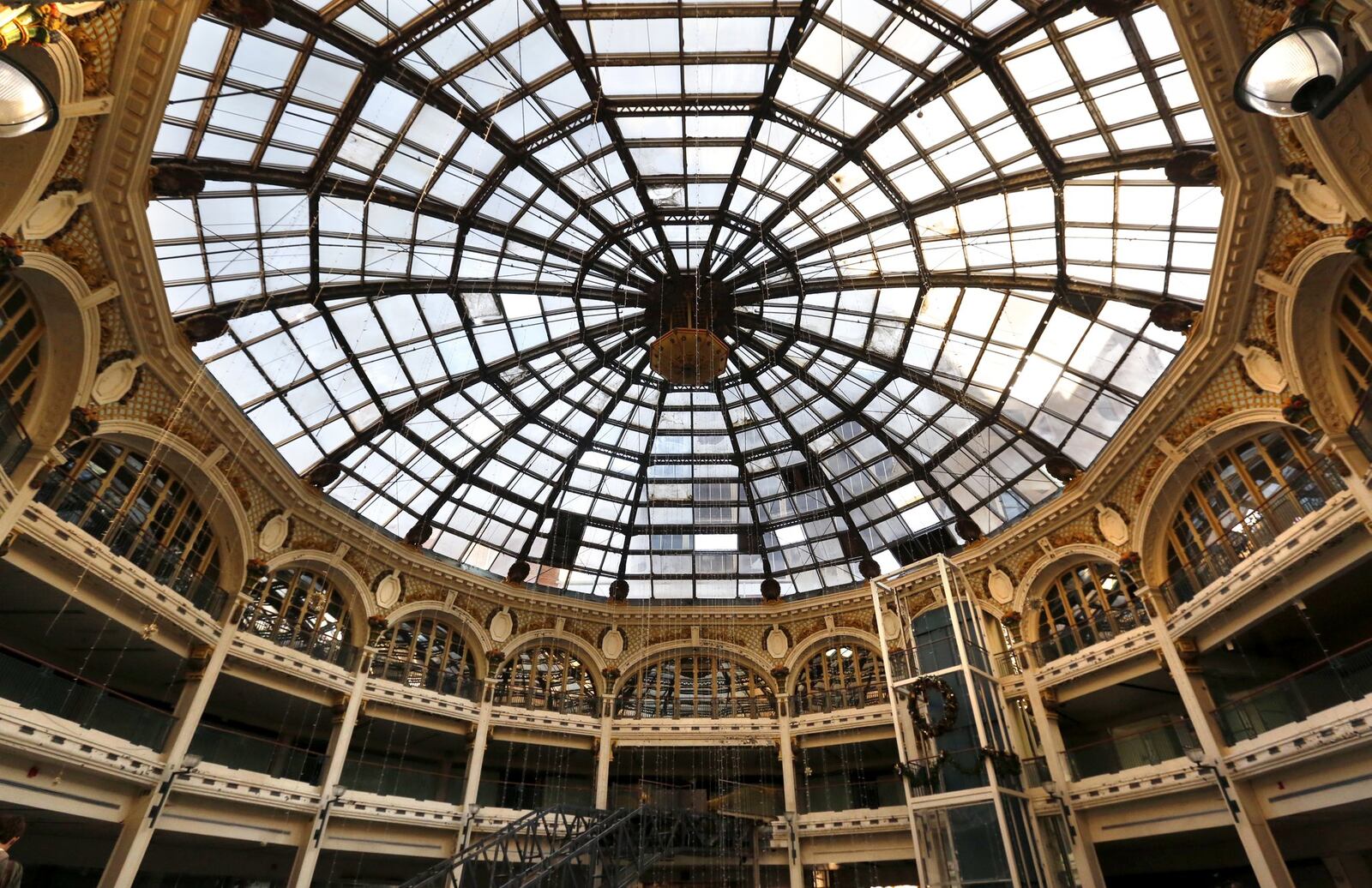 The Dayton Arcade, which opened in 1904, closed its doors for good in 1991. The centerpiece of the Dayton landmark is the three-story domed rotunda. LISA POWELL / STAFF