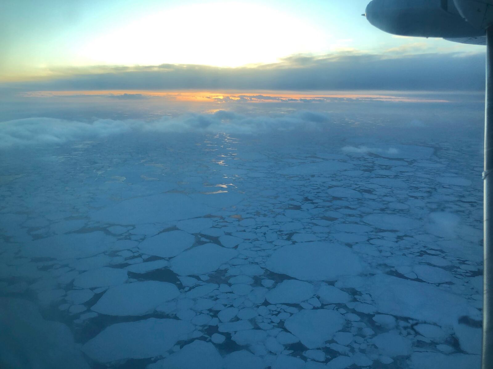 FILE - Ice is visible in the Bering Sea ON Jan. 22, 2020, as seen from a small airplane near the western Alaska coast. (AP Photo/Mark Thiessen, File)