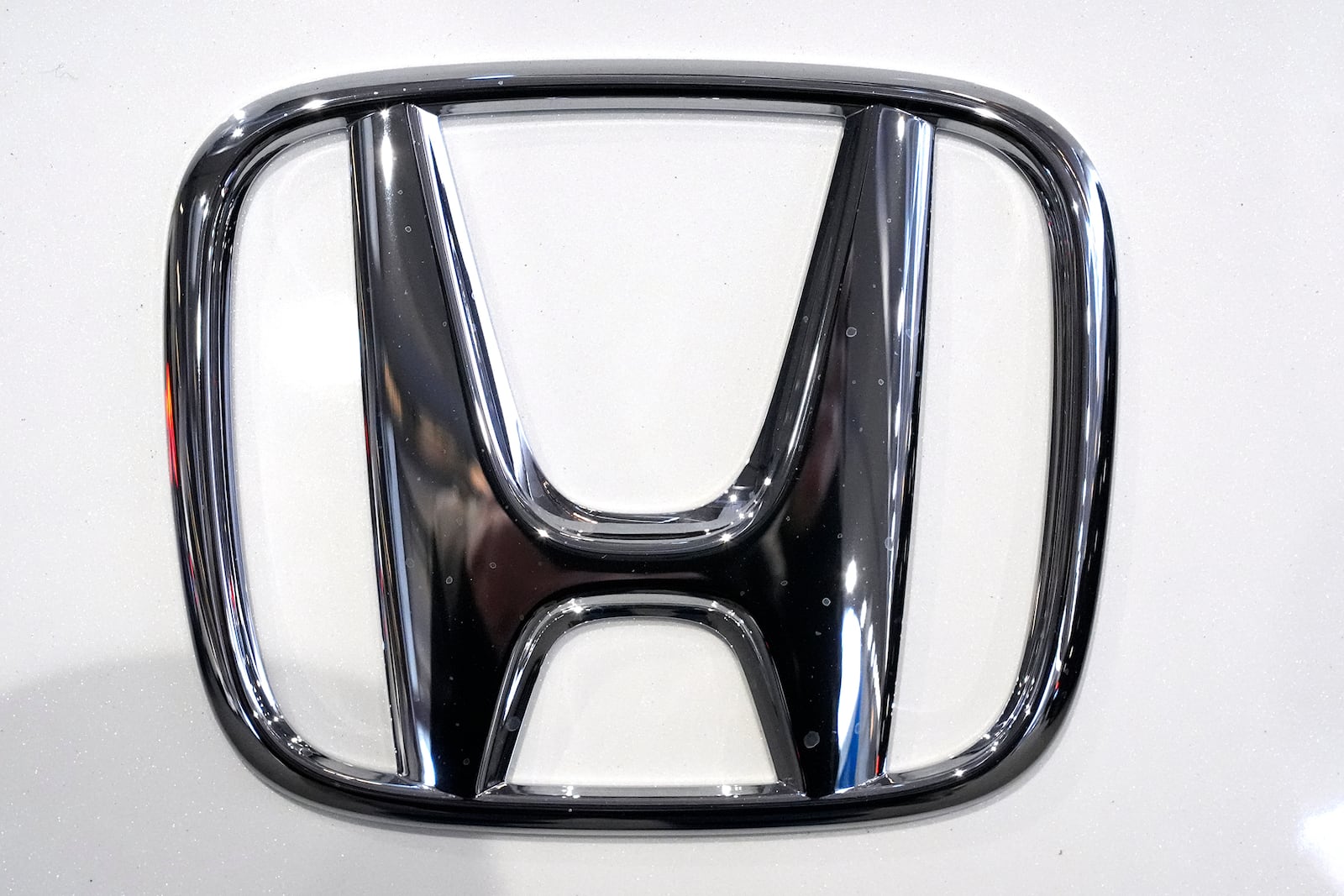 FILE - This is the Honda logo on a Honda automobile on display at the Pittsburgh International Auto Show in Pittsburgh, Feb. 15, 2024. (AP Photo/Gene J. Puskar, File)