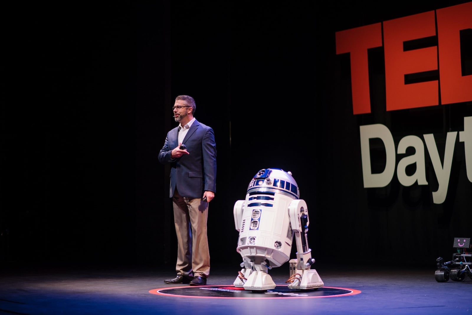 Joshua Montgomery's TEDxDayton talk is about how building “Star Wars” droids made him a better teacher. CONTRIBUTED