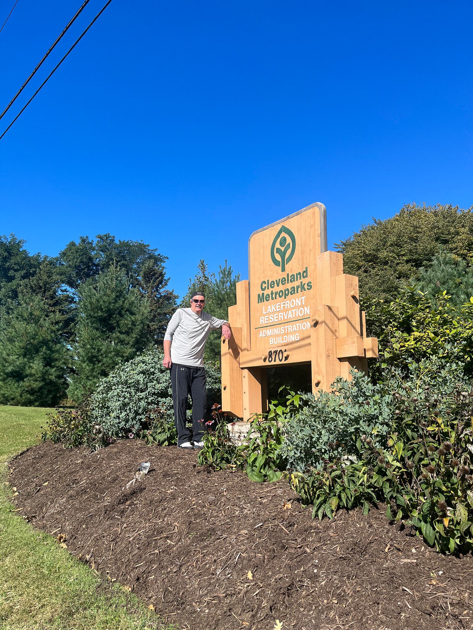 Steve Hess at Lakefront Reservation park in the Cleveland Metropark system. The couple visited this park this month. It was the 67th park they have visited. CONTRIBUTED