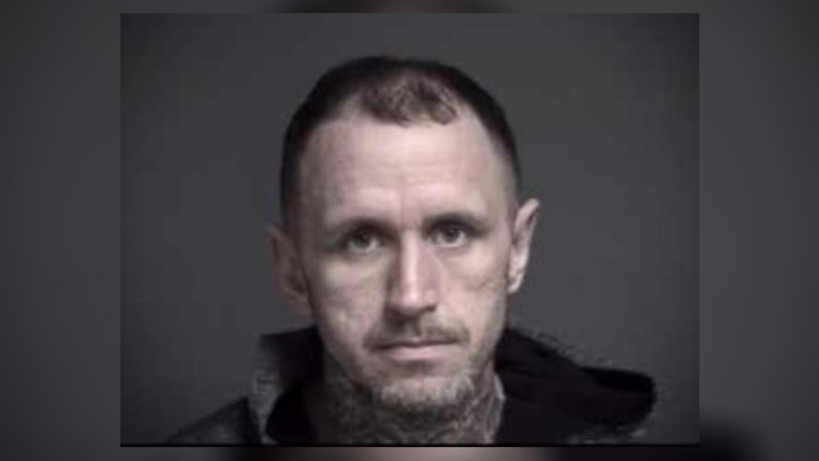 The jail booking photo for Jason Fugate, 41.  “You let me bury my mother and I acted like a fool,” Fugate said before being sentenced for escaping after a jail furlough to attend his mother's funeral.
  WARREN COUNTY JAIL