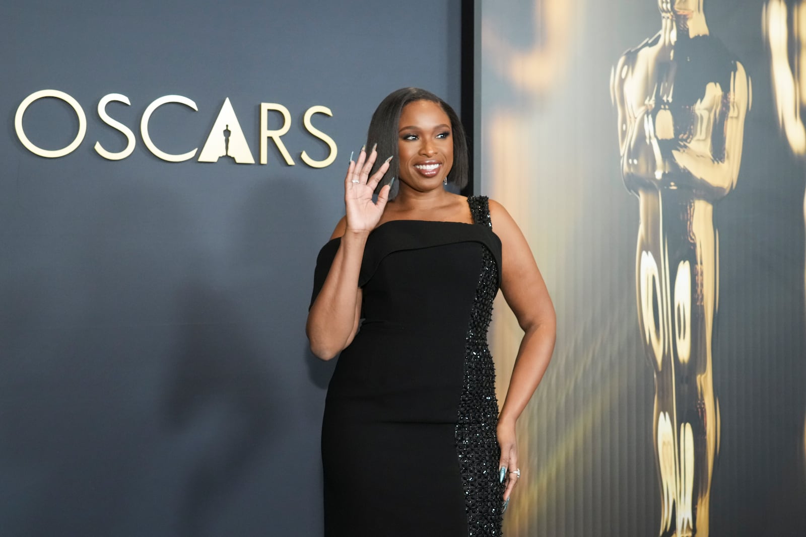 Jennifer Hudson arrives at the 15th Governors Awards on Sunday, Nov. 17, 2024, at The Ray Dolby Ballroom in Los Angeles. (Photo by Jordan Strauss/Invision/AP)