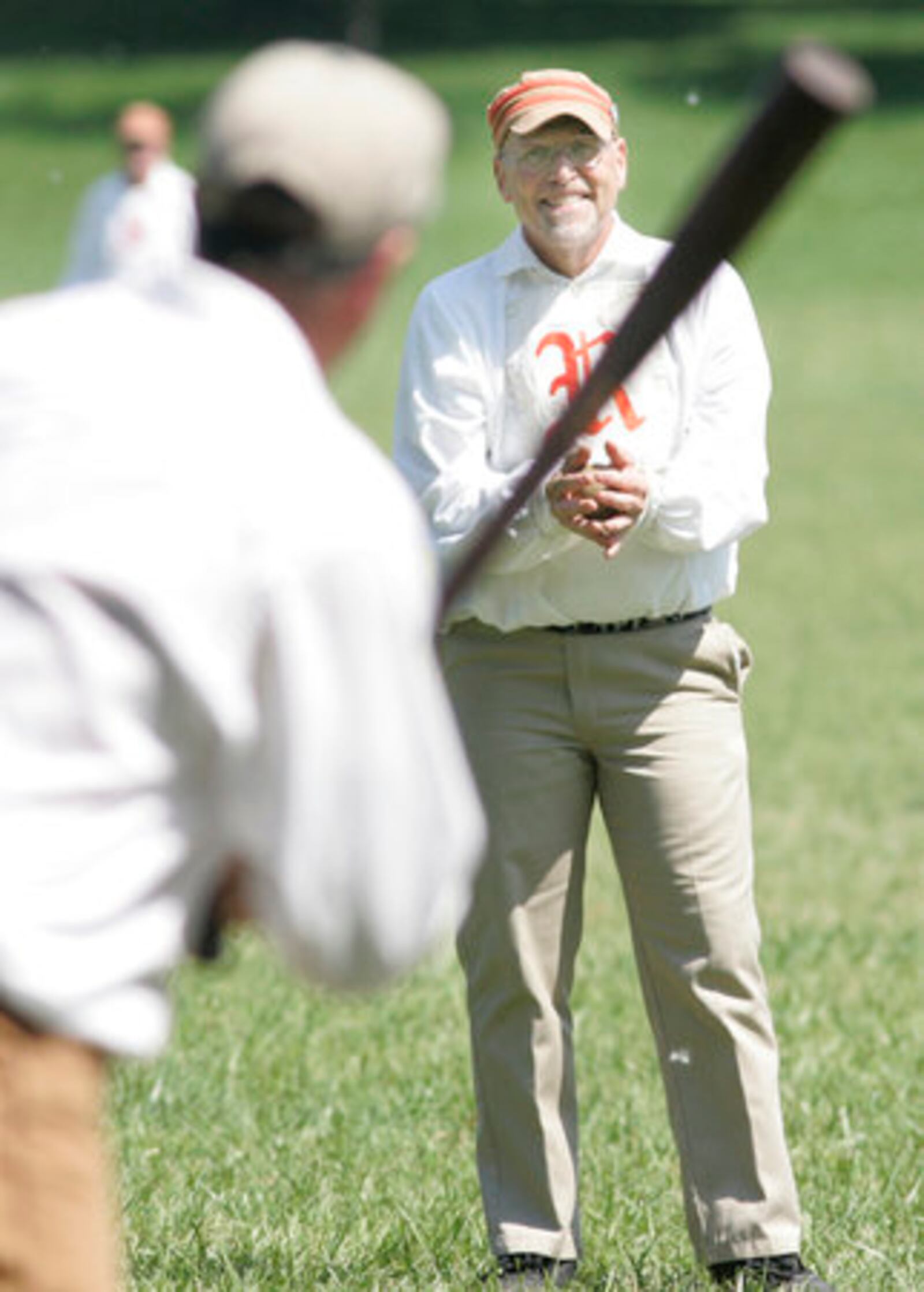 "Honest" Mark Miller, a Springfield resident, is the hurler for the Champion City Reapers Base Ball Club. This was during the Clodbuster Cup, a vintage baseball exhibition. FILE