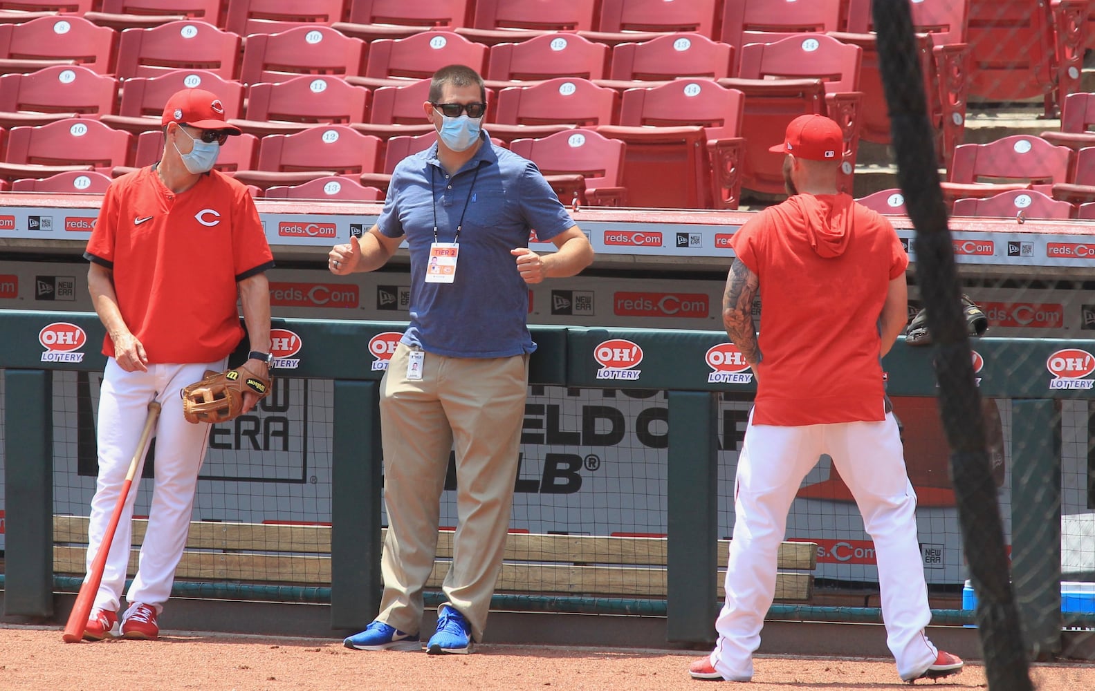 Photos: Reds start workouts at Great American Ball Park