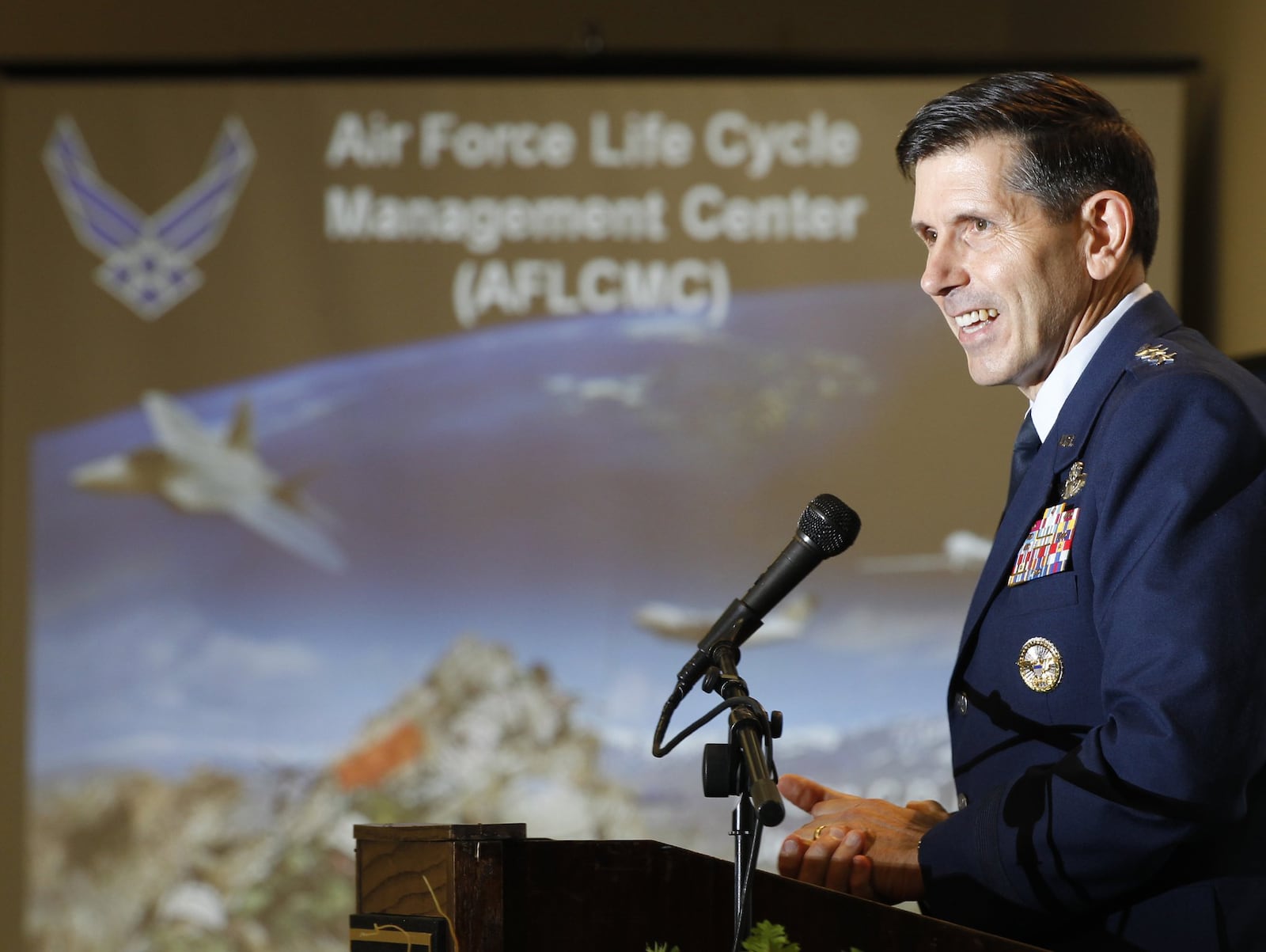 C.D. Moore, former commander of the Air Force Life Cycle Management Center at Wright-Patterson Air Force Base, says “business discipline” was lacking at the Wright State Applied Research Corporation before new management took over. Moore is a Wright State trustee and also sits on the WSARC board of directors. TY GREENLEES/STAFF