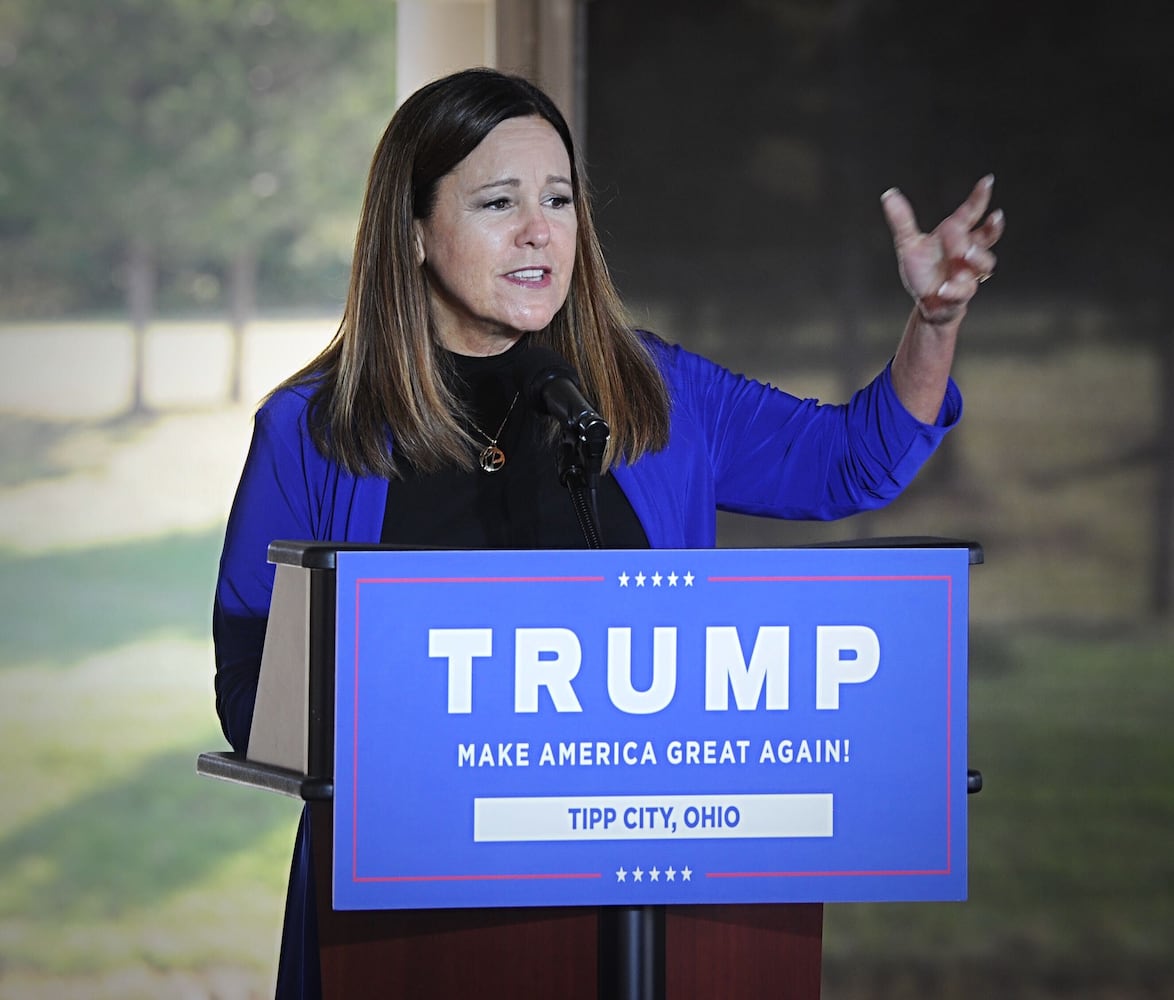 Second lady Karen Pence campaigns for Trump in Tipp City