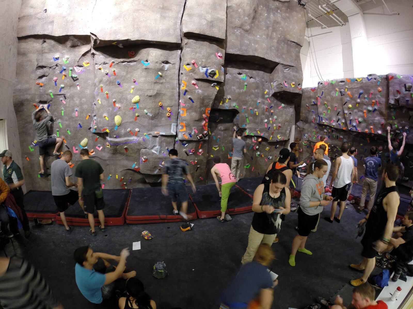 A bouldering competition at a past Adventure Summit. CONTRIBUTED