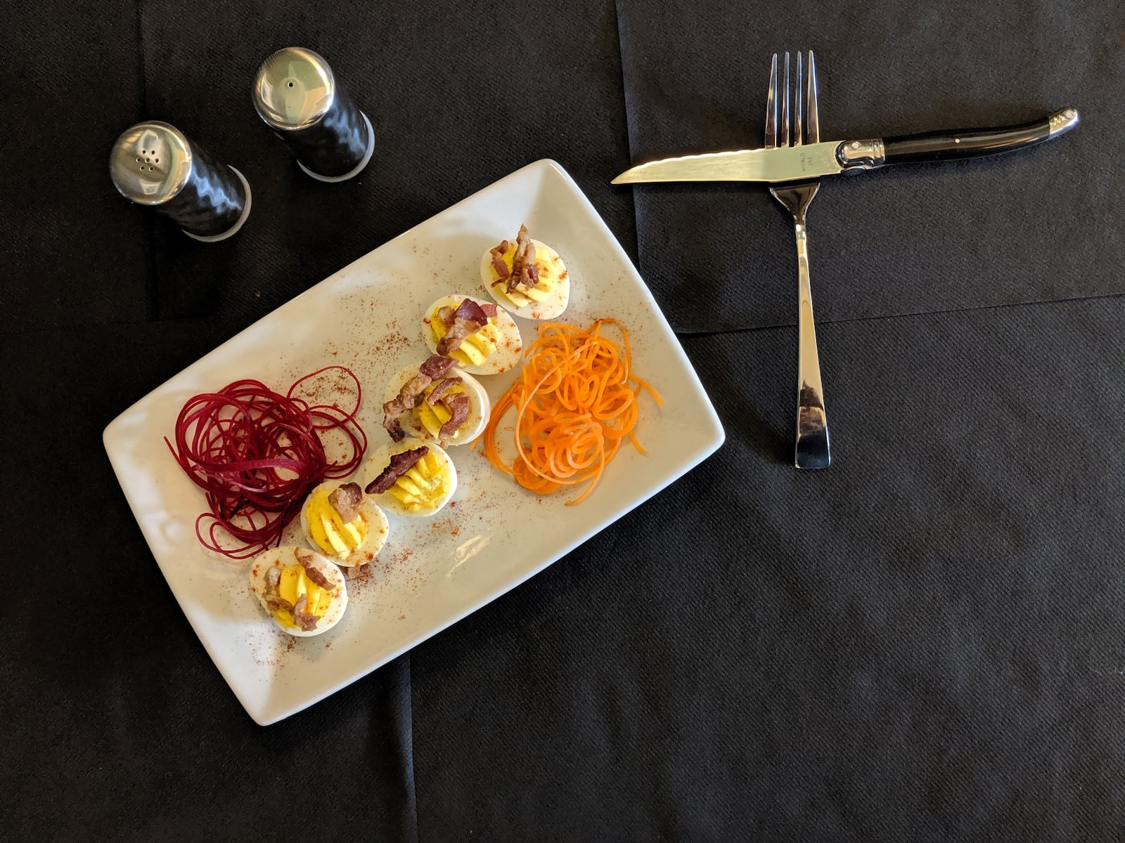 Locktender's Restaurant is set to open in downtown Piqua. Locktender's Deviled Eggs is pictured.