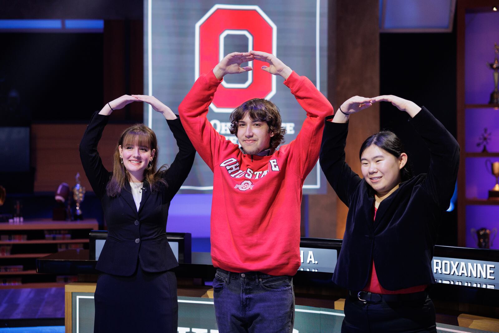 Abby Cohen (pictured on the left), a Beavercreek native entering her sophomore year at The Ohio State University, is making her appearance Friday, Sept. 9 at 8 p.m. on NBC’s "Capital One College Bowl." (Photo By: Steve Swisher/NBC).