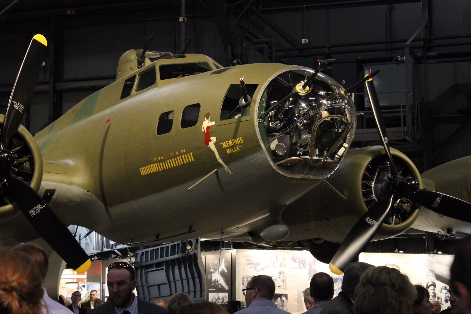 The Memphis Belle was unveiled at the National Museum of the U.S. Air Force on Wednesday, May 16.