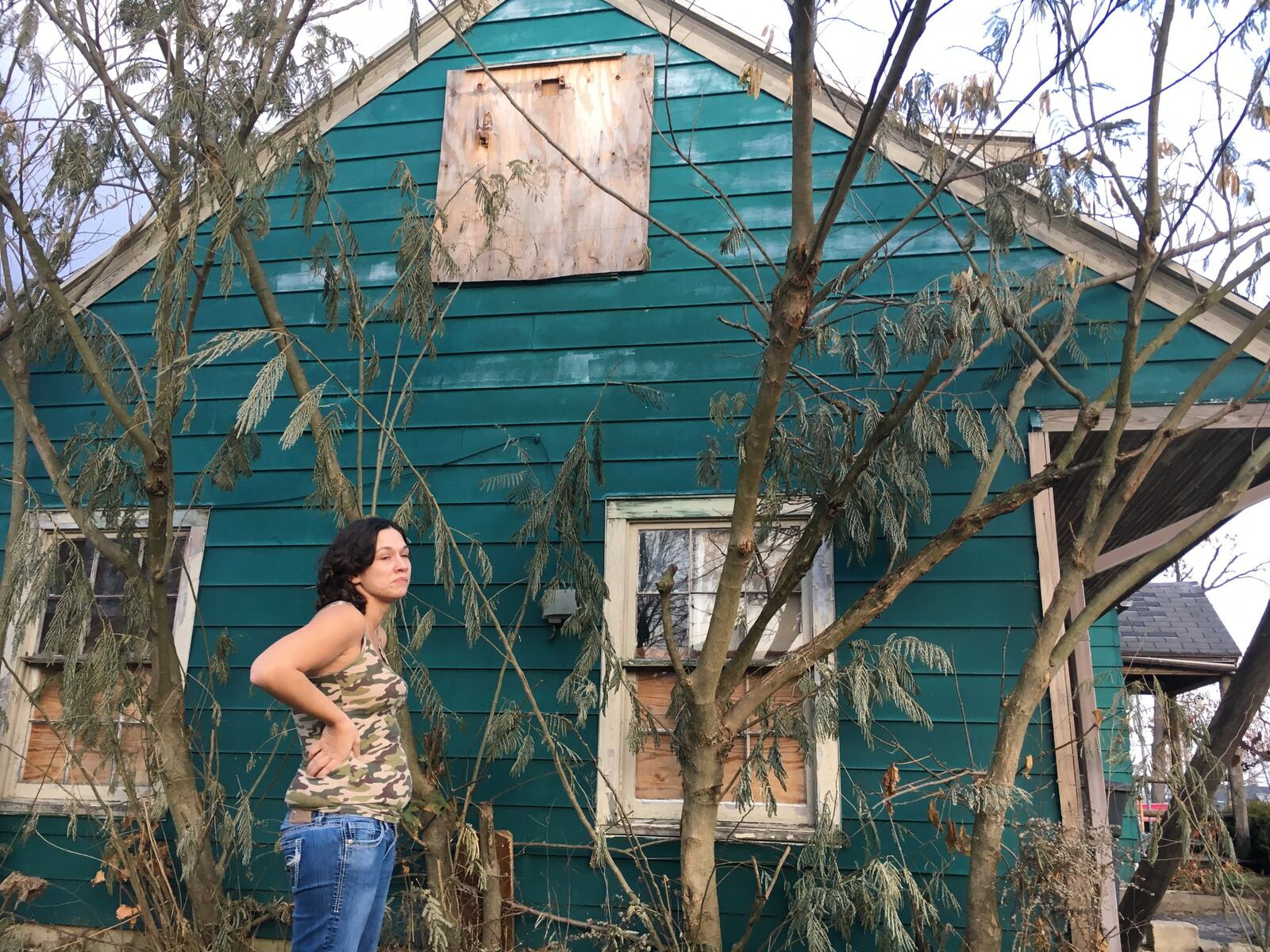 Six months after the Memorial Day tornadoes, the Harrison Twp. home where Roberta Fleet lives with her disabled mother and three young children still has holes in the roof and plywood covering several windows.