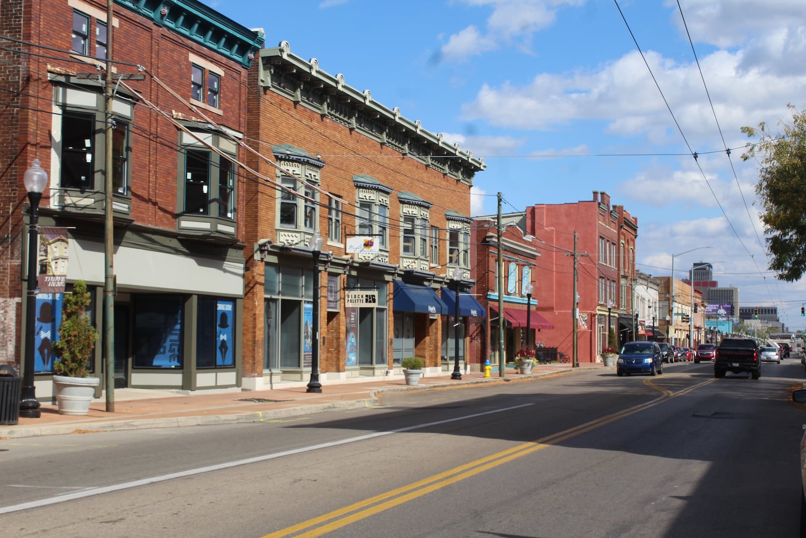 The Wright Dunbar Business District on West Third Street in West Dayton. CORNELIUS FROLIK / STAFF