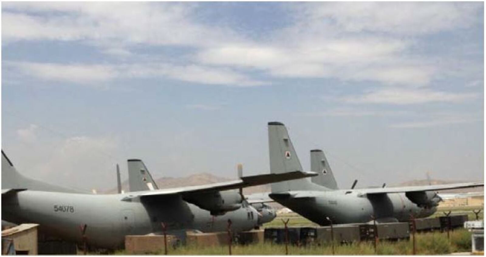 Photo of abandoned G222 aircraft at Kabul International Airport included in a report from the Special Inspector General for Afghanistan Reconstruction. Photo dated 2013.