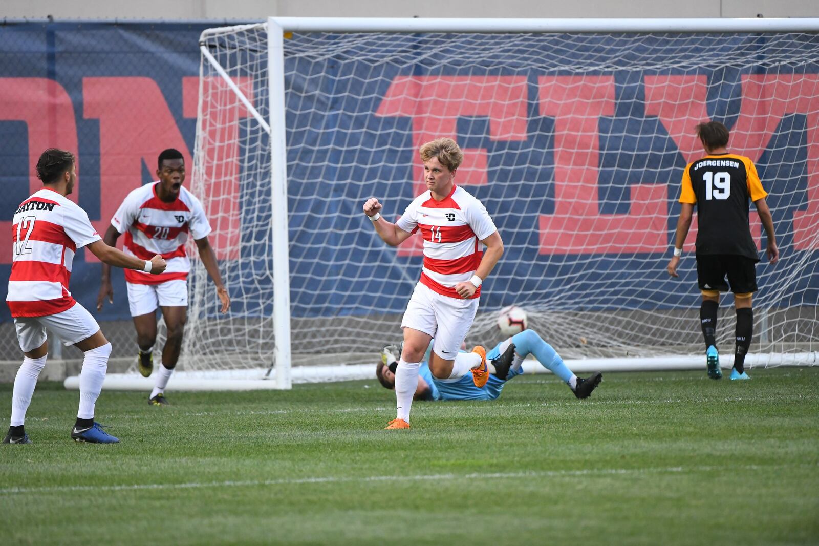 Dayton’s Jonas Fjeldberg led the Atlantic 10 in goals (11), game-winning goals (5) and points (31) last season on his way to offensive player of the year honors. Dayton Athletics PHOTO