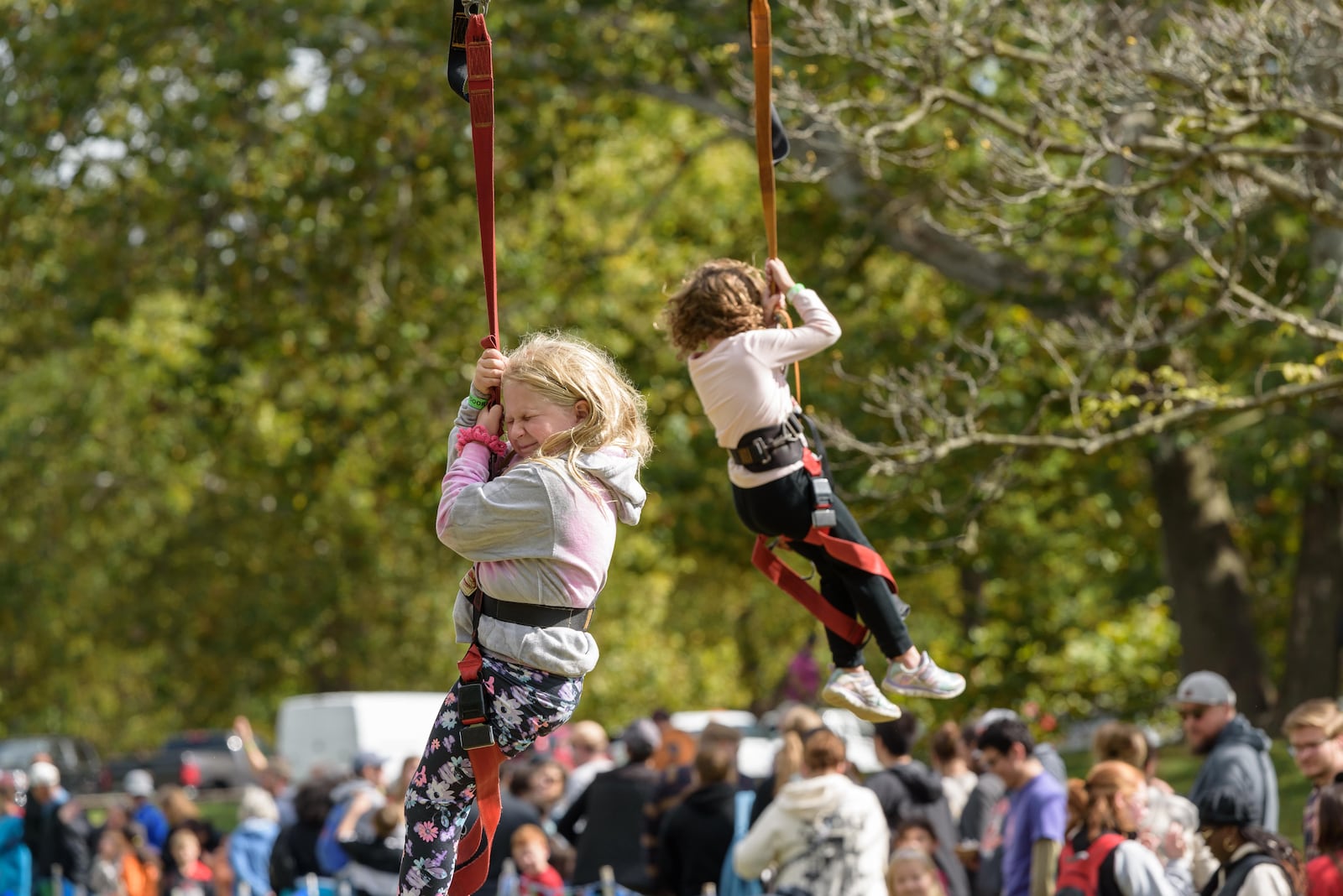 The Wagner Subaru Outdoor Experience, hosted by Five Rivers MetroParks, was held at Eastwood MetroPark on Saturday, Oct. 7 and Sunday, Oct. 8, 2023. Outdoor activities featured in this gallery are as follows: camping, 12 hour endurance running, ziplining, Dock Dogs canine aquatics competition, live music by Freya’s Felines, water slacklining, mobile aquarium, Dialed Action BMX stunt show, paddling and rowing. Did we spot you there on Saturday? TOM GILLIAM / CONTRIBUTING PHOTOGRAPHER