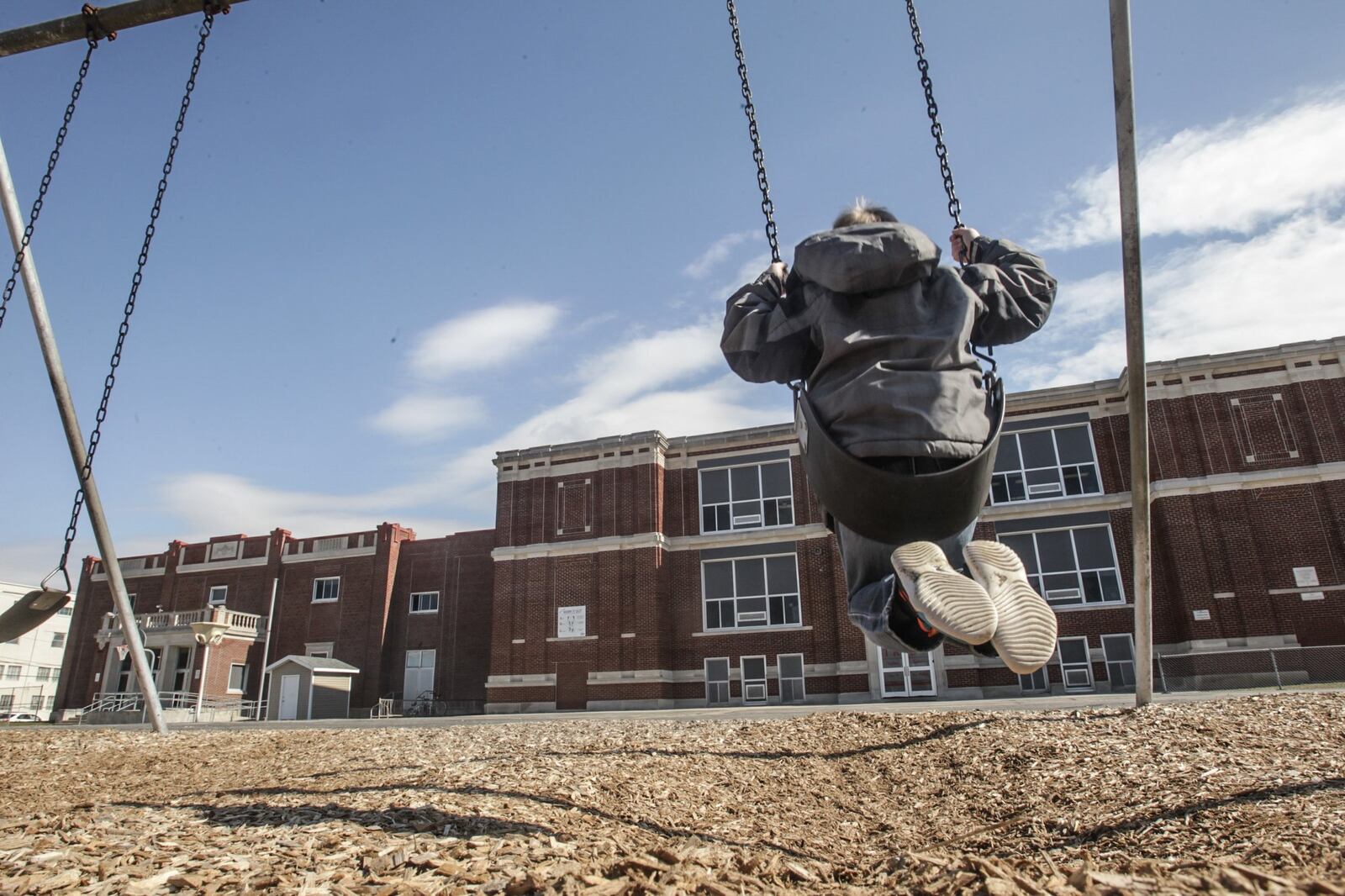 Troy’s school levy, if passed, will raise money to replace the100 year old, Van Cleve school on East Main Street in Troy. JIM NOELKER/STAFF