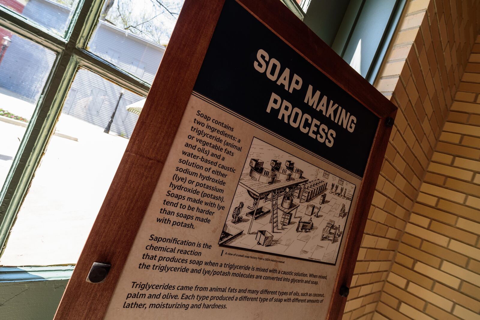 When Air City Soap Company, a new exhibit at Carillon Historical Park, is fully operational, guests will be able to help with the process. TOM GILLIAM / CONTRIBUTING PHOTOGRAPHER