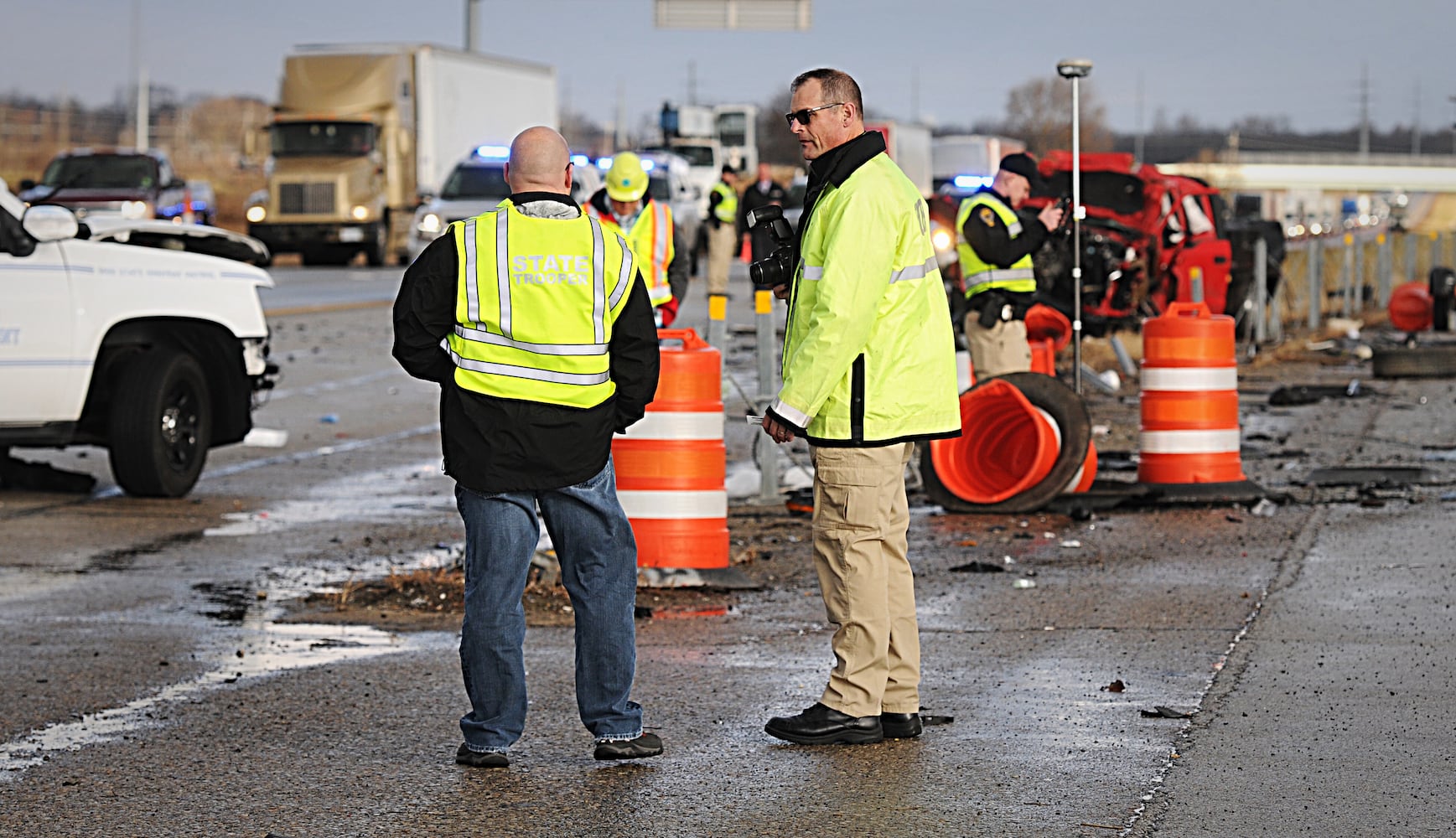 PHOTOS: OSP employee killed in I-75 crash in Troy