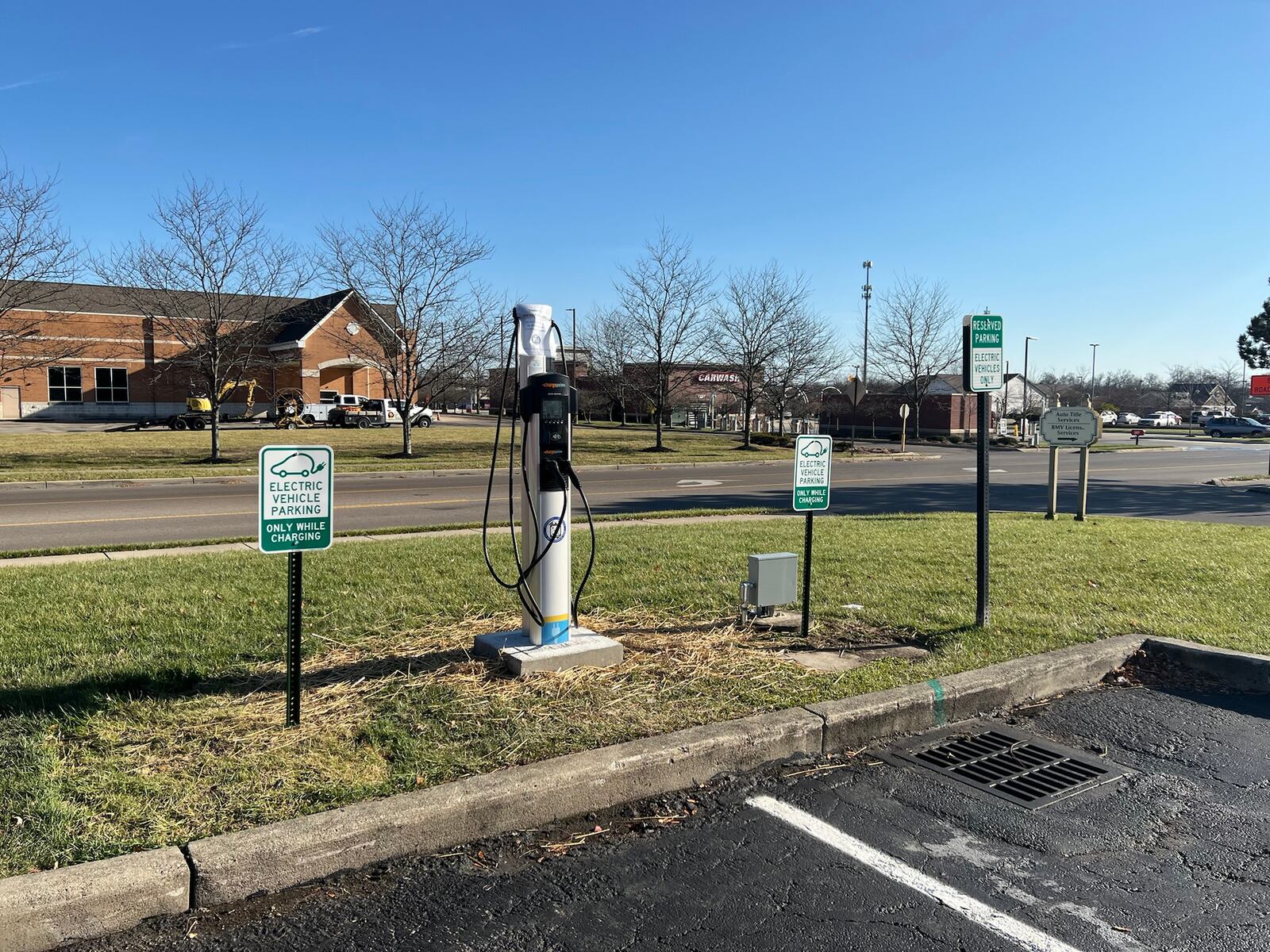 Centerville has one new dual charging station in the parking lot behind the municipal building at 100 W. Spring Valley Road and two others in the Uptown public parking lot behind 33 W. Franklin St. CONTRIBUTED