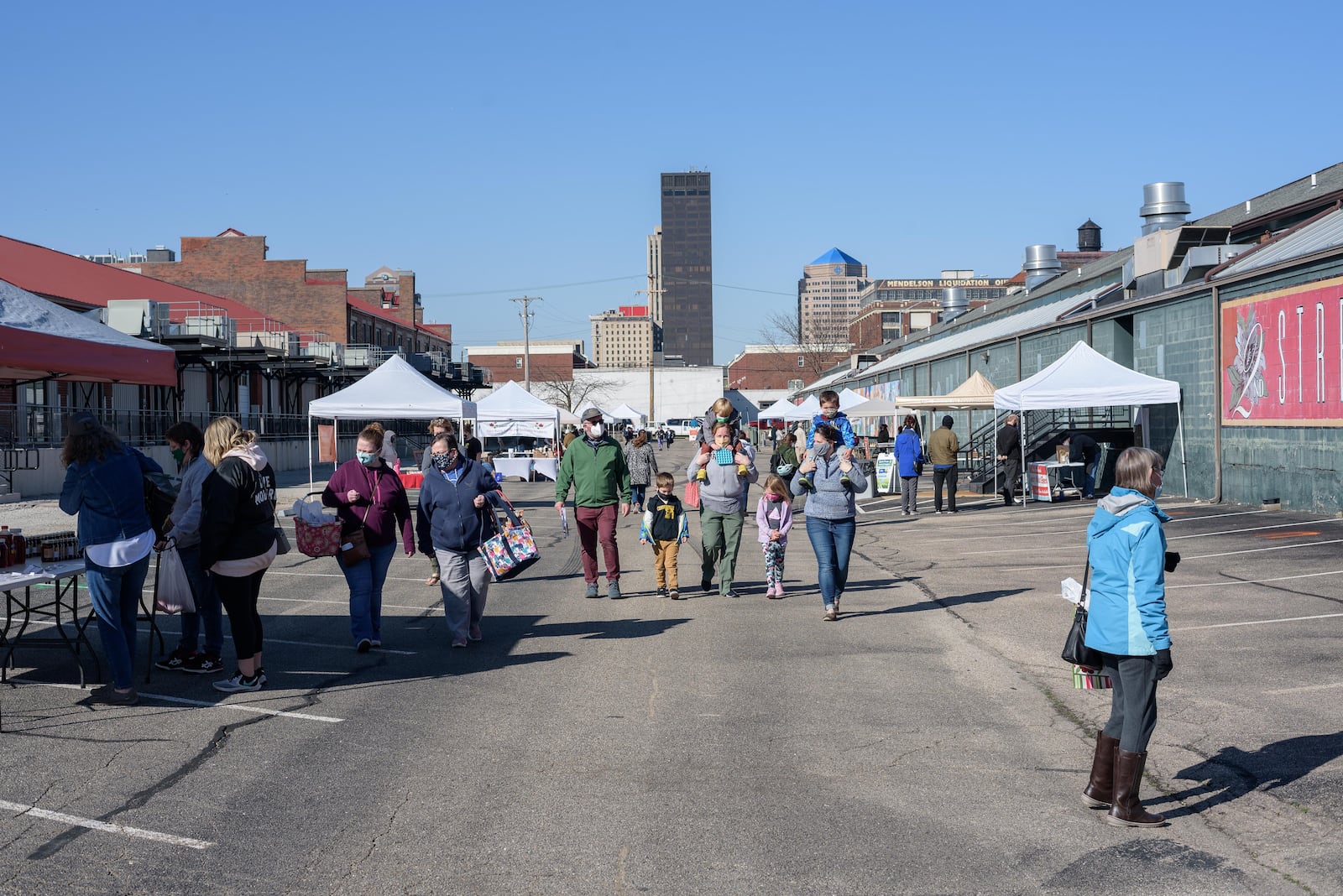 The 2nd Street Market, located at 600. E. 2nd St. in downtown Dayton, has been holding outdoor markets during the pandemic.  TOM GILLIAM/CONTRIBUTING PHOTOGRAPHER