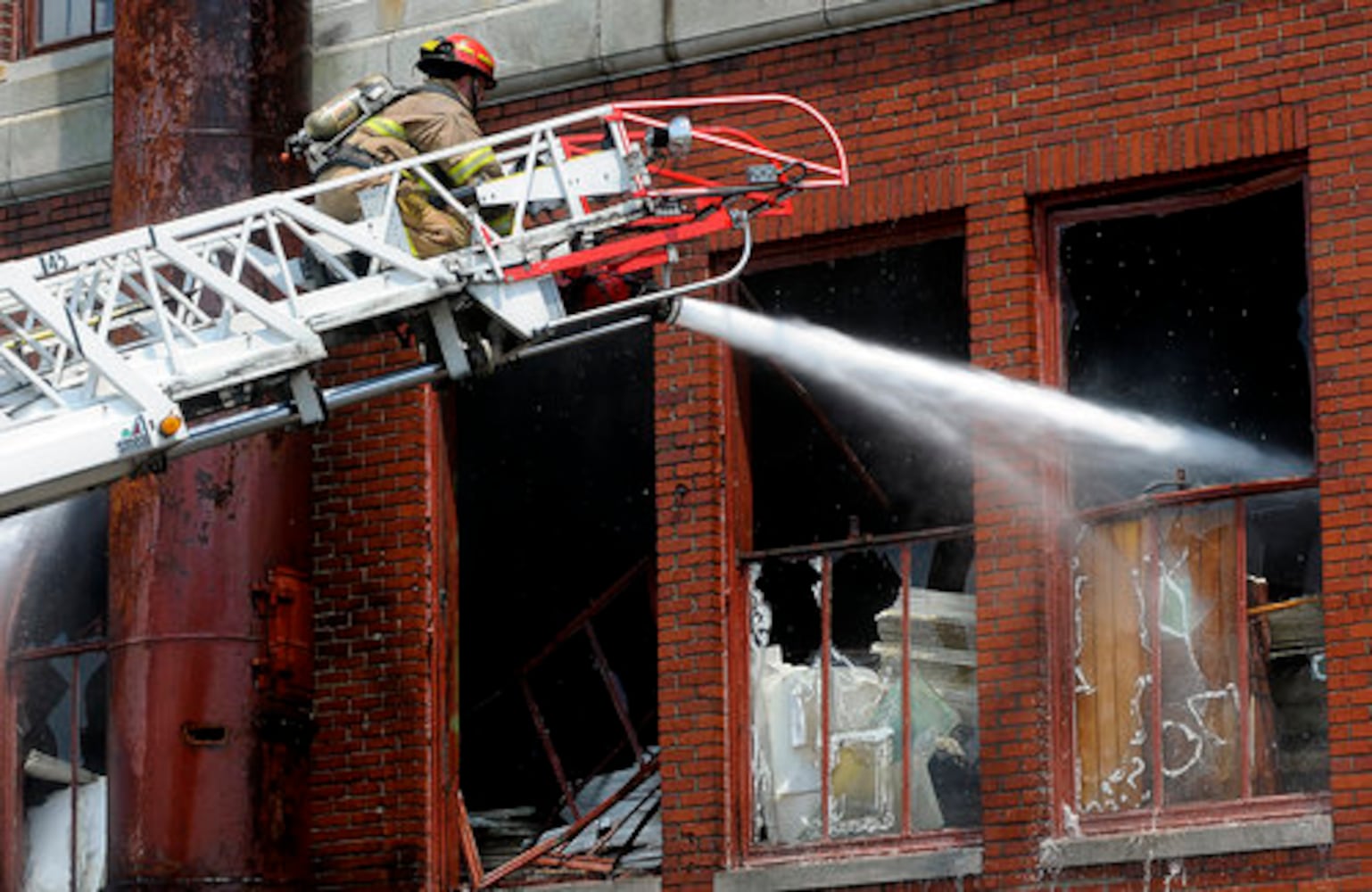 Fire at the Crowell-Collier Building