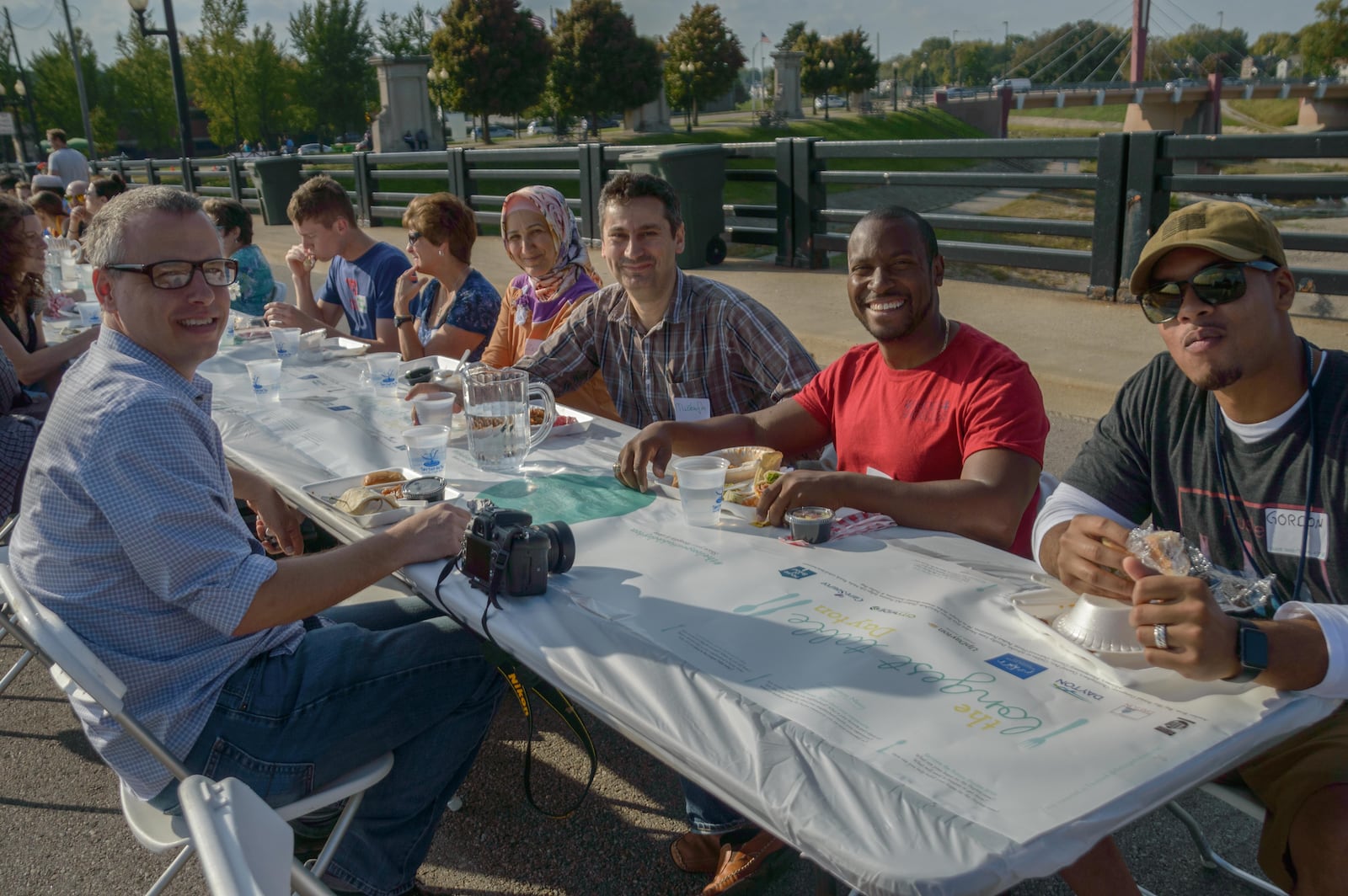 More than 500 Dayton residents gathered on the Third Street Bridge for conversation and a meal during The Longest Table event, which was held Saturday, Oct. 15. The concept was one of the winning projects at the UpDayton Summit.