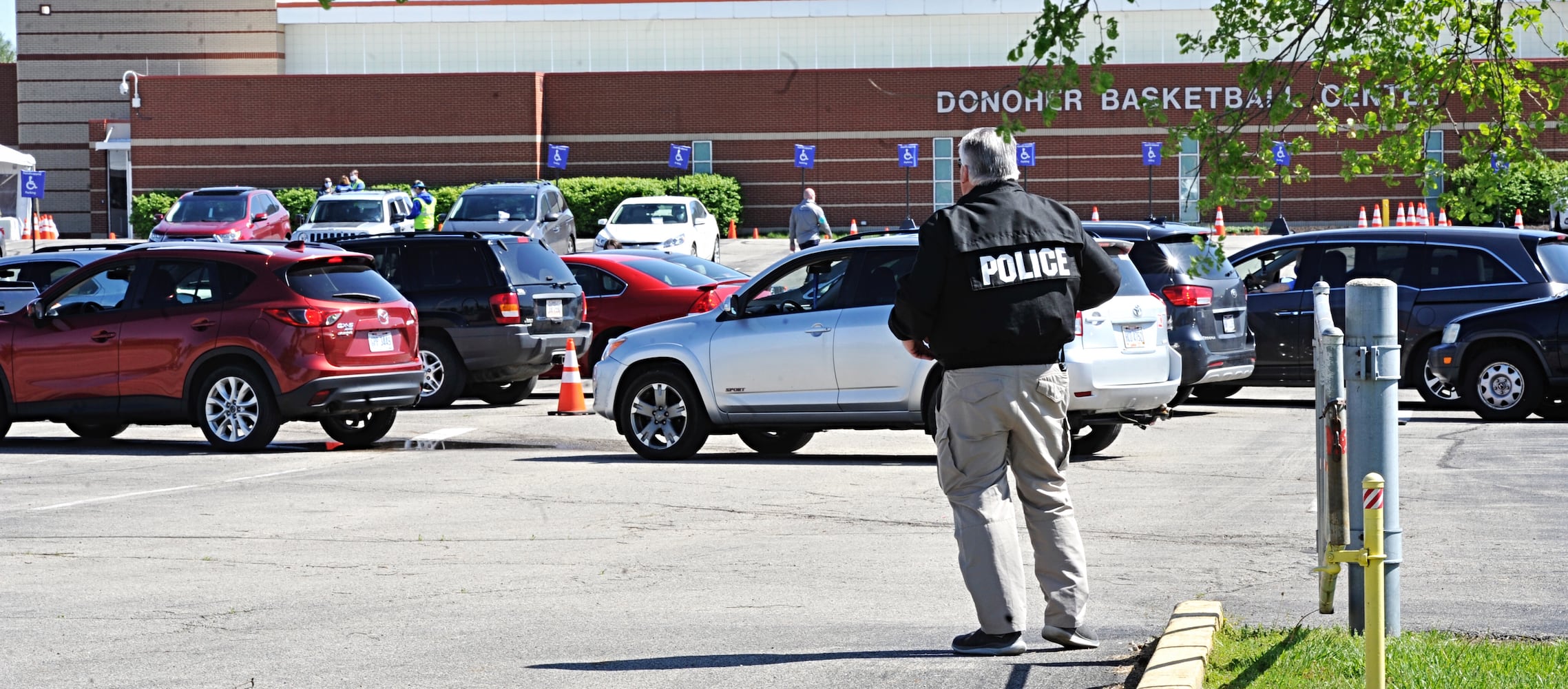 PHOTOS: Crowd lines up for antibody testing at UD Arena