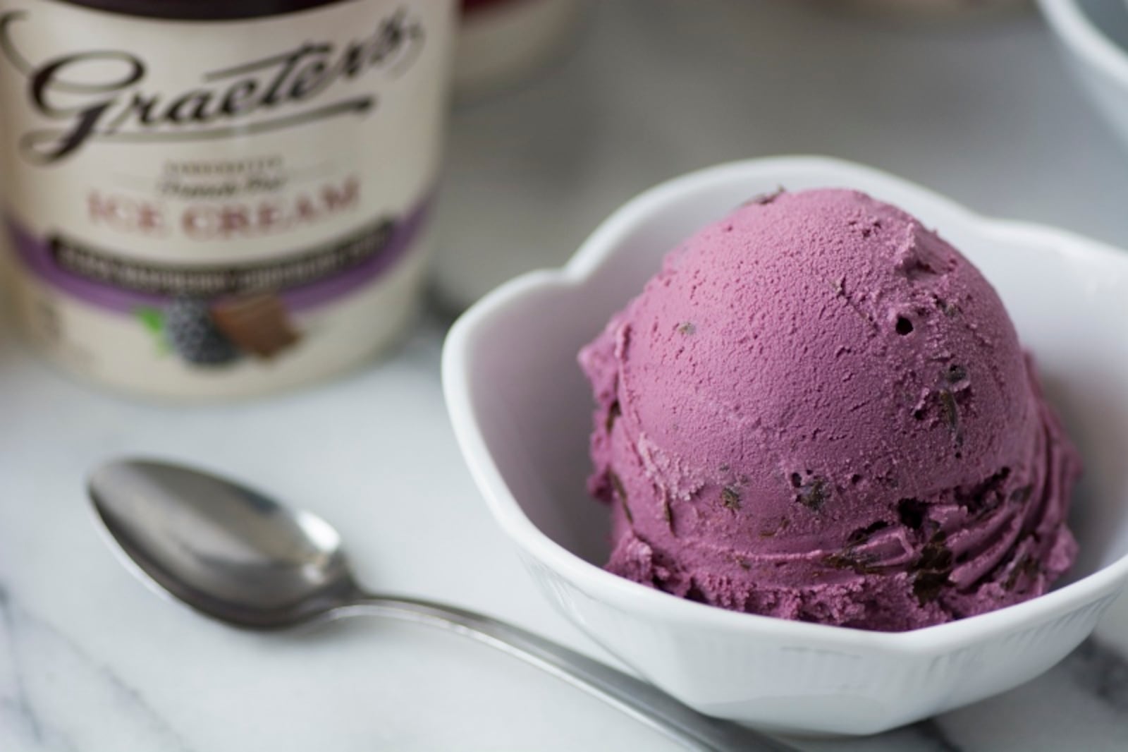 Graeter’s black raspberry chocolate chip ice cream. SUBMITTED