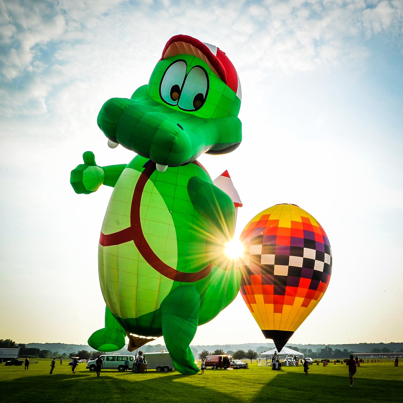 The Ohio Balloon Challenge attracts thousands of visitors to Middletown each summer. The Middletown Visitors Bureau hopes to strengthen that event and other events after it completes its reorganization. NICK GRAHAM/STAFFSean Askren's hot air balloon "Bohica" and Doug Grimes' "The Gator" balloon were inflated during a media preview Thursday, July 20 for The Ohio Challenge Hot Air Balloon Festival at Smith Park in Middletown. The event runs Friday through Sunday. For more information visit www.ohiochallenge.com. NICK GRAHAM/STAFF