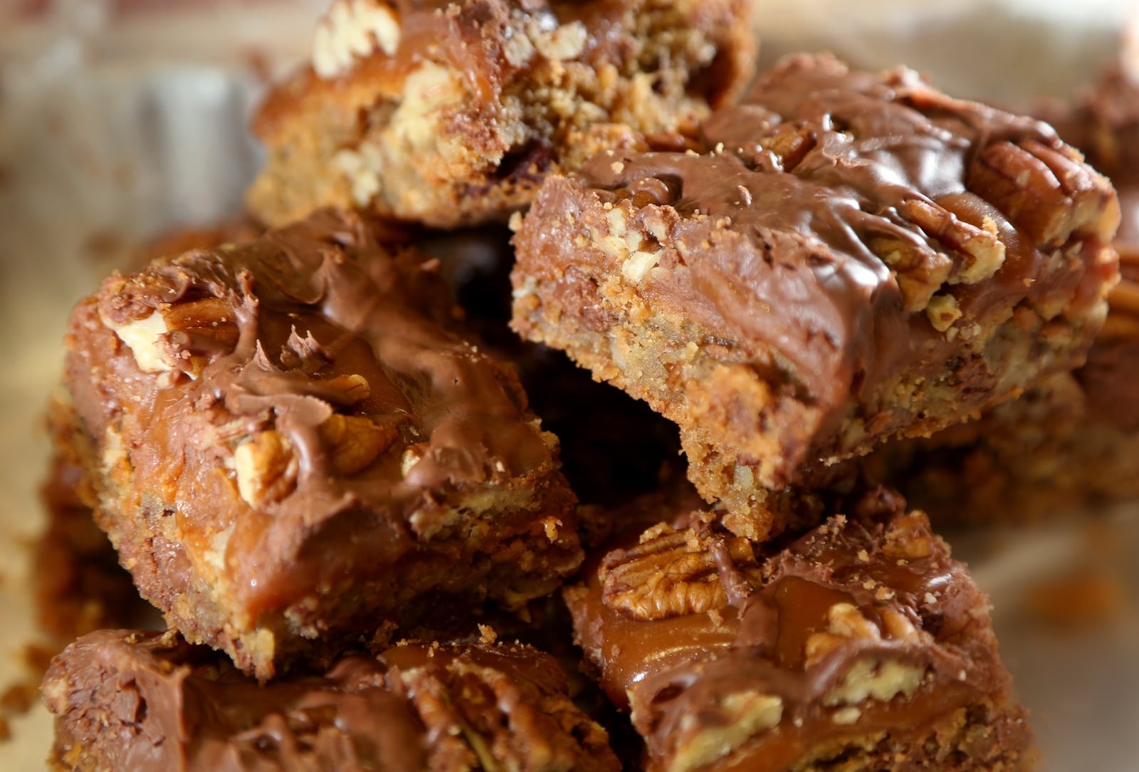 Rebekah Lermond of Union won second-place in the 2018 Dayton Daily News Cookie Contest with her Chocolate Chip Turtle Cookie Bars. LISA POWELL / STAFF