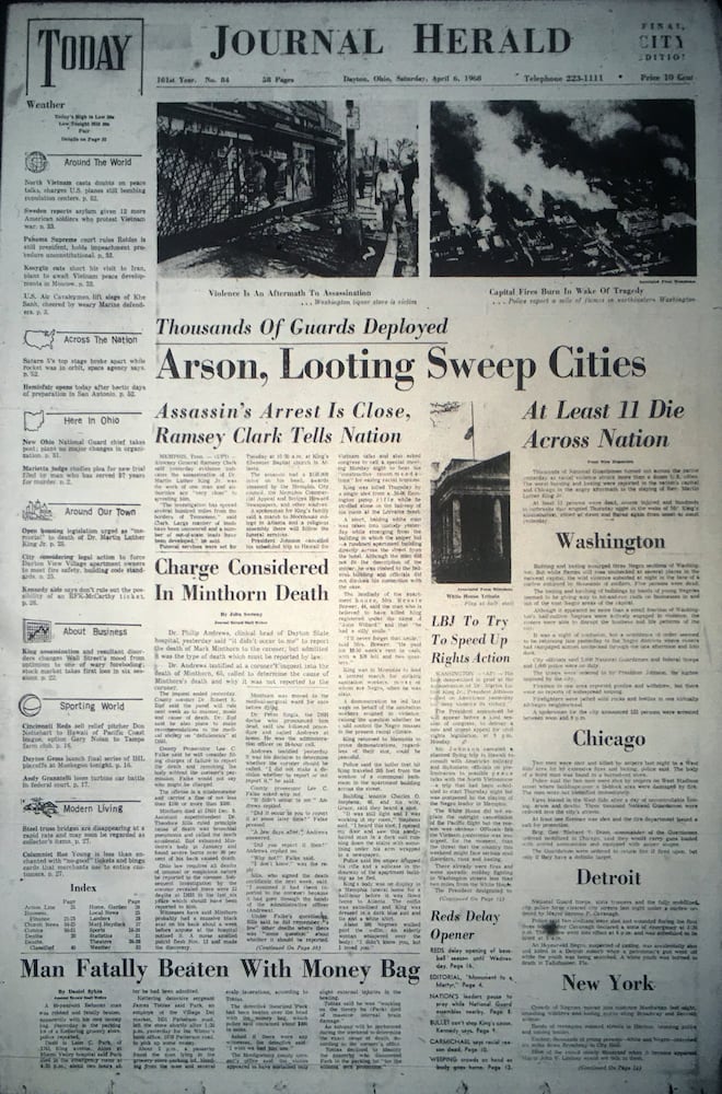 News pages tell MLK assassination story