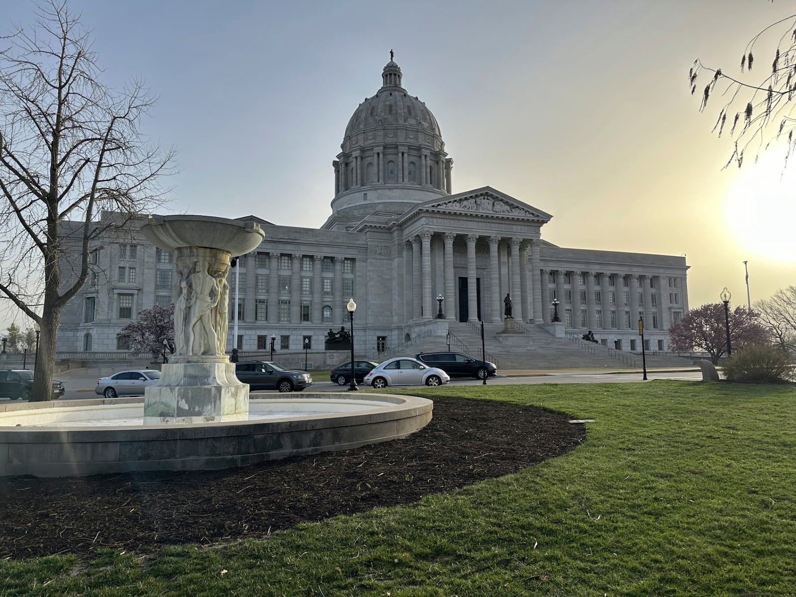 The Missouri Capitol in Jefferson City is shown on Wednesday, March 19, 2025. (AP Photo/David A.Lieb)