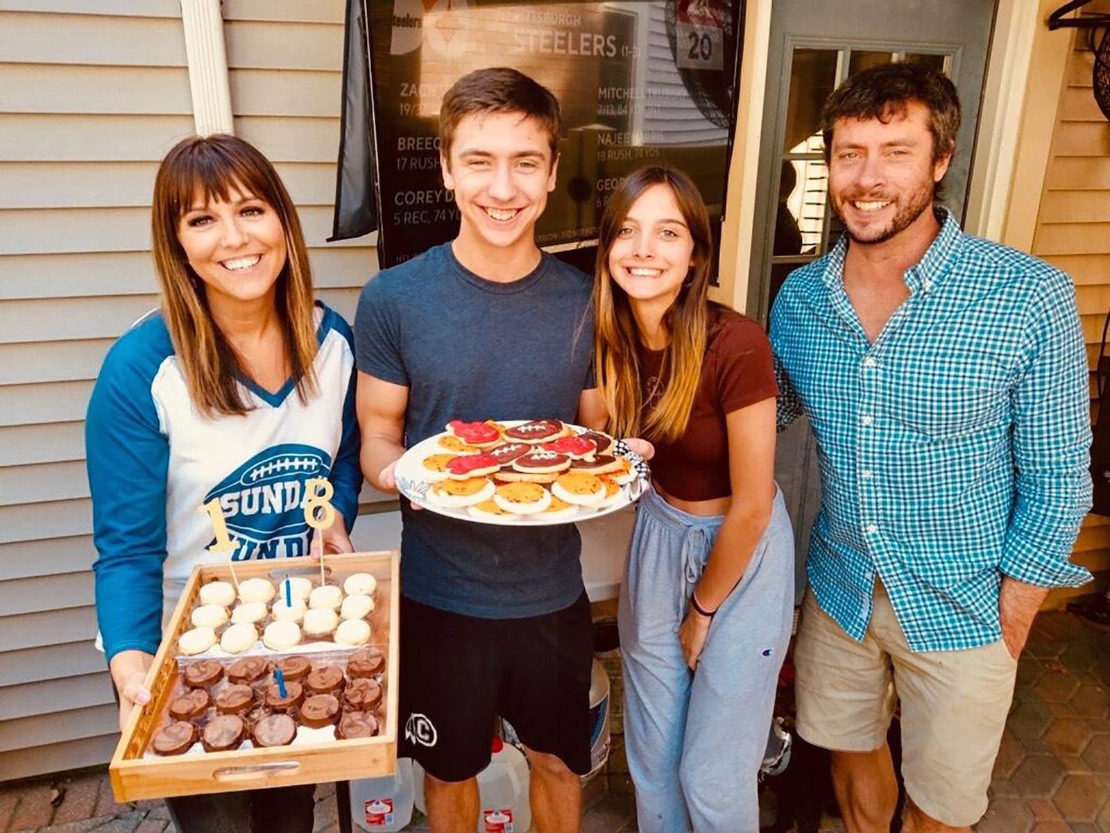 The Frantz family L-R Tina, Alex, Dakota and Bryan