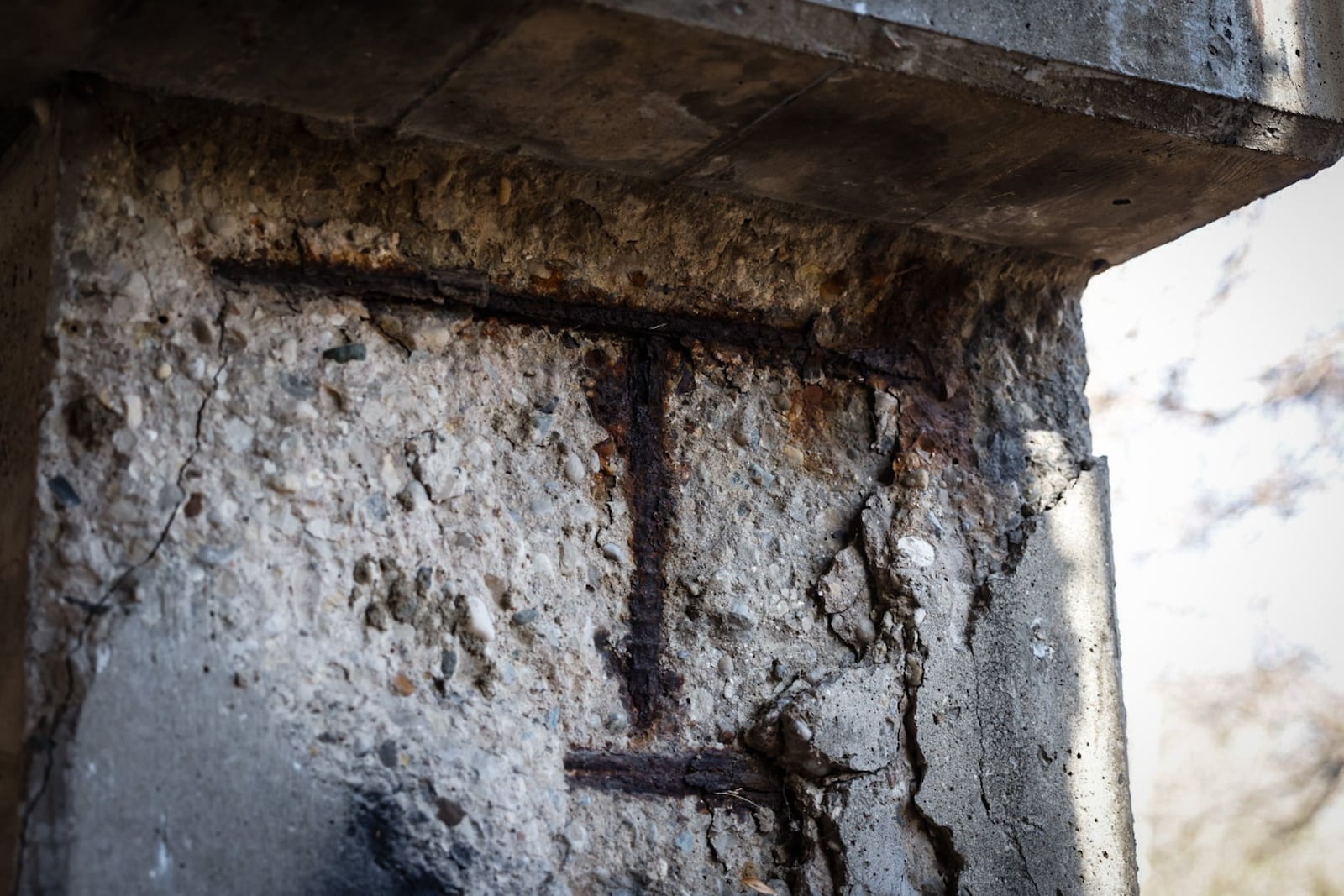 The Lamme Road bridge over Holes Creek is deteriorating and is scheduled to be replaced the Spring of 2023. JIM NOELKER/STAFF