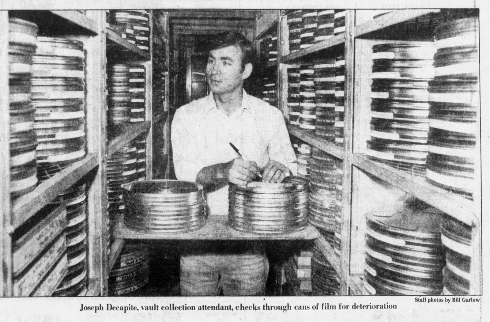 Jan. 8, 1984: Film classics take refuge at Wright-Patterson. DAYTON DAILY NEWS ARCHIVES