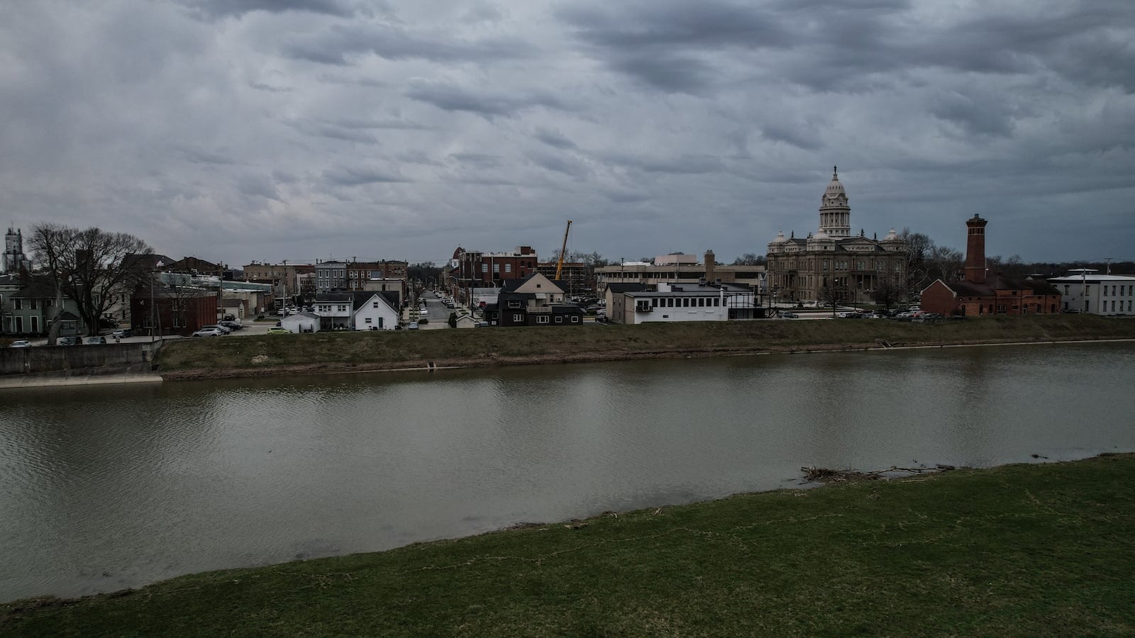 Troy Ohio and the Great Miami River. JIM NOELKER/STAFF