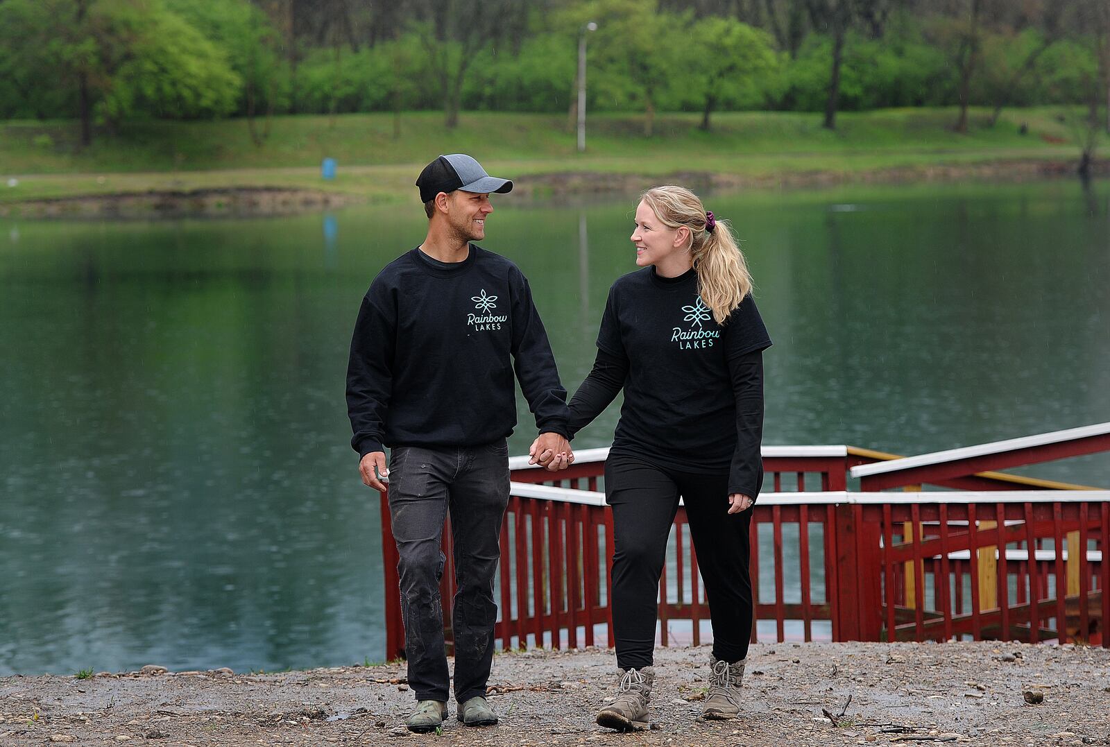 The new owners of Rainbow Lakes in Fairborn, Cassidy and Michelle Helregel. MARSHALL GORBY\STAFF