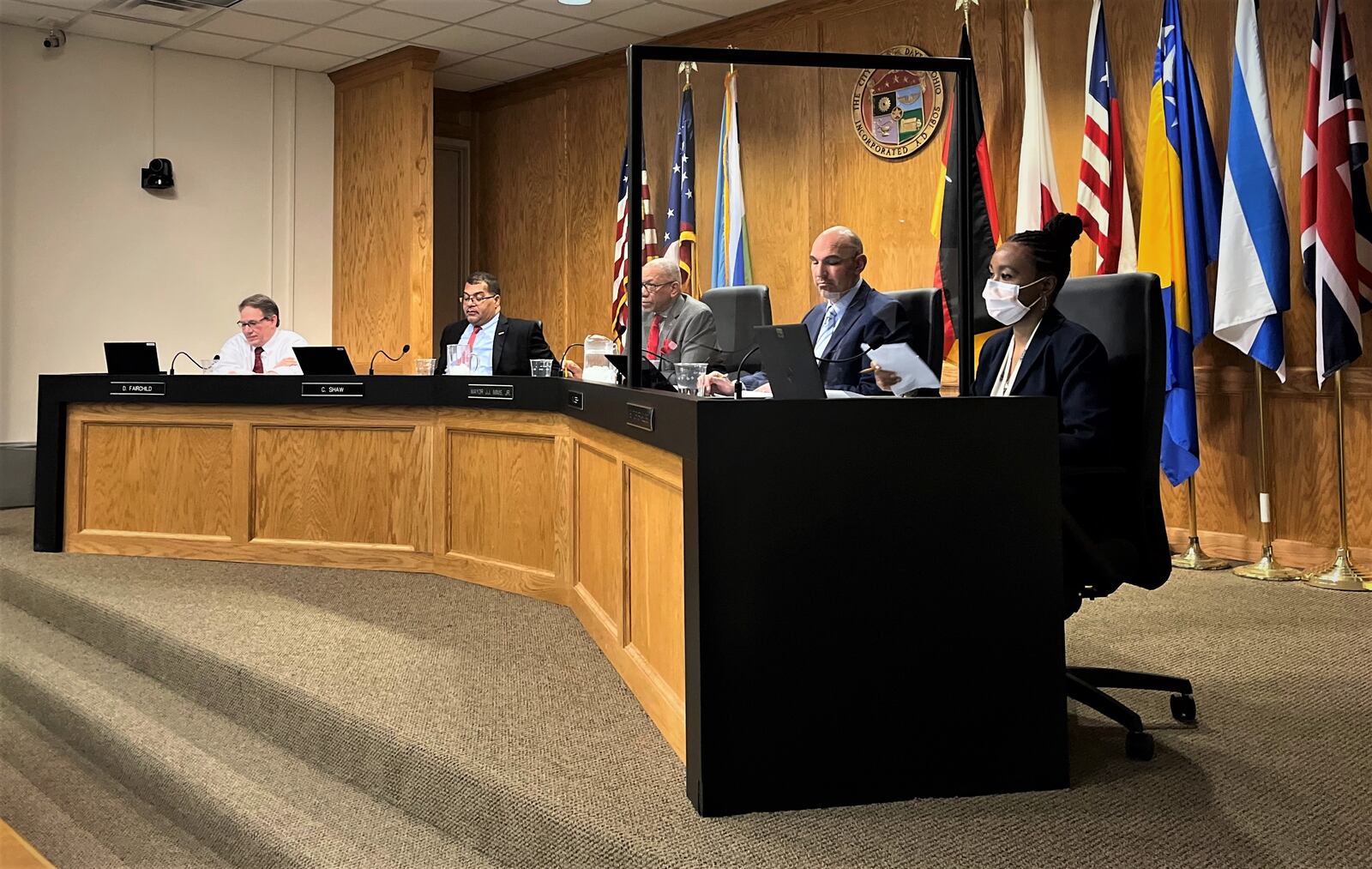 Dayton City Commission at its regular weekly meeting on March 22, 2023. CORNELIUS FROLIK / STAFF