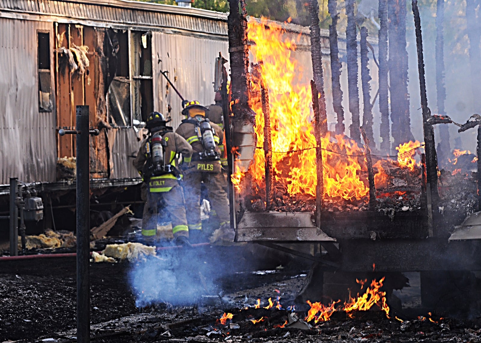 The cause of the fire that destroyed on trailer home and damaged four others Tuesday night, May 8, 2018, in Bethel Twp. is under investigation.