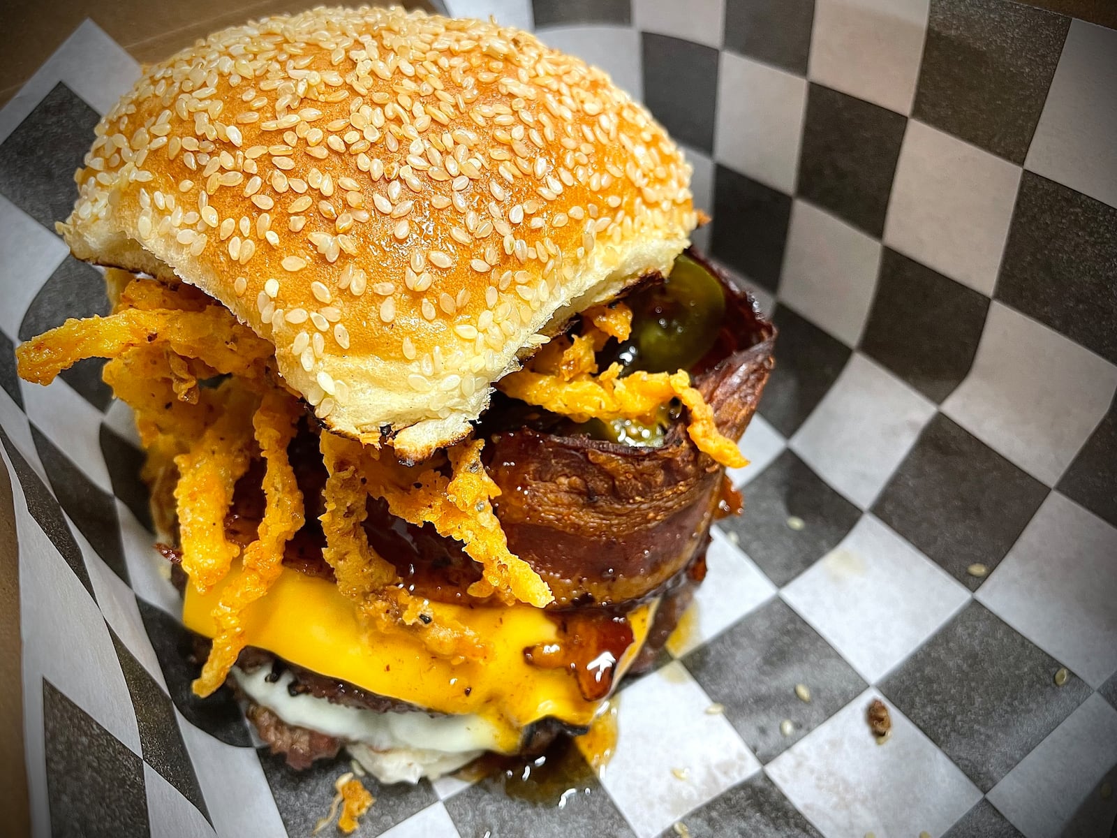 The Burger Bistro by Cece’s Kitchen is one of four vendors located inside The Silos. This restaurant offers a new spin on classic burgers and sandwiches. NATALIE JONES/STAFF