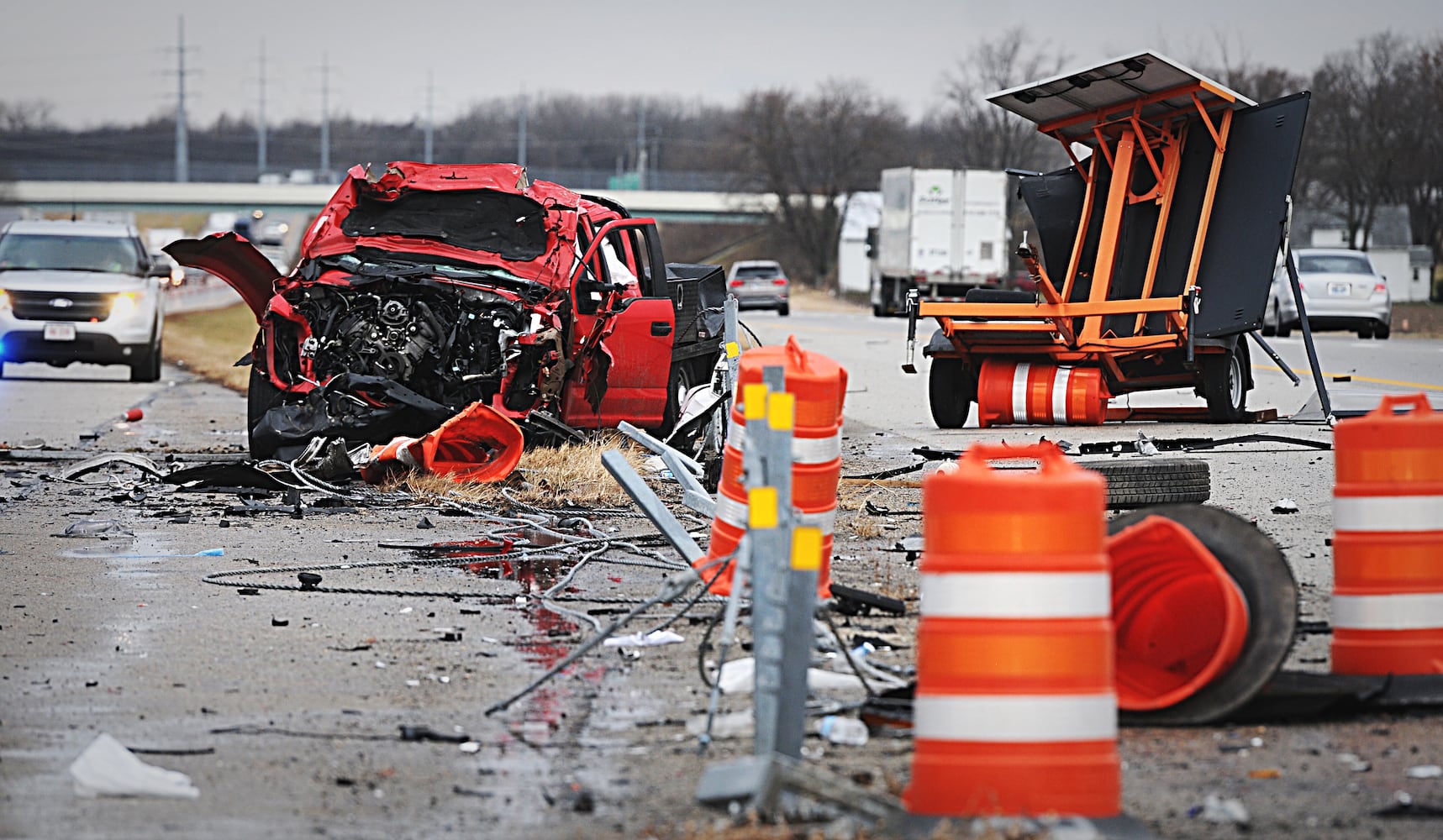 PHOTOS: OSP employee killed in I-75 crash in Troy