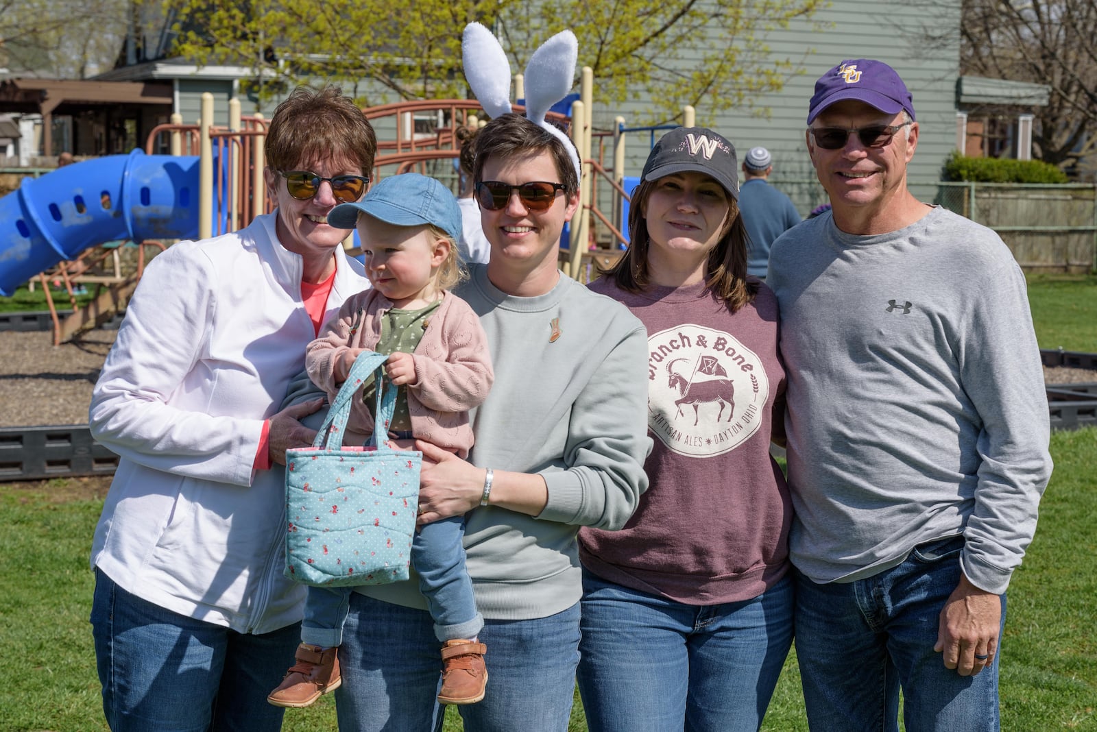 Dayton’s Historic South Park neighborhood hosted their annual Easter Egg Hunt at Blommel Park on Saturday, Apr. 8, 2023.TOM GILLIAM/CONTRIBUTING PHOTOGRAPHER