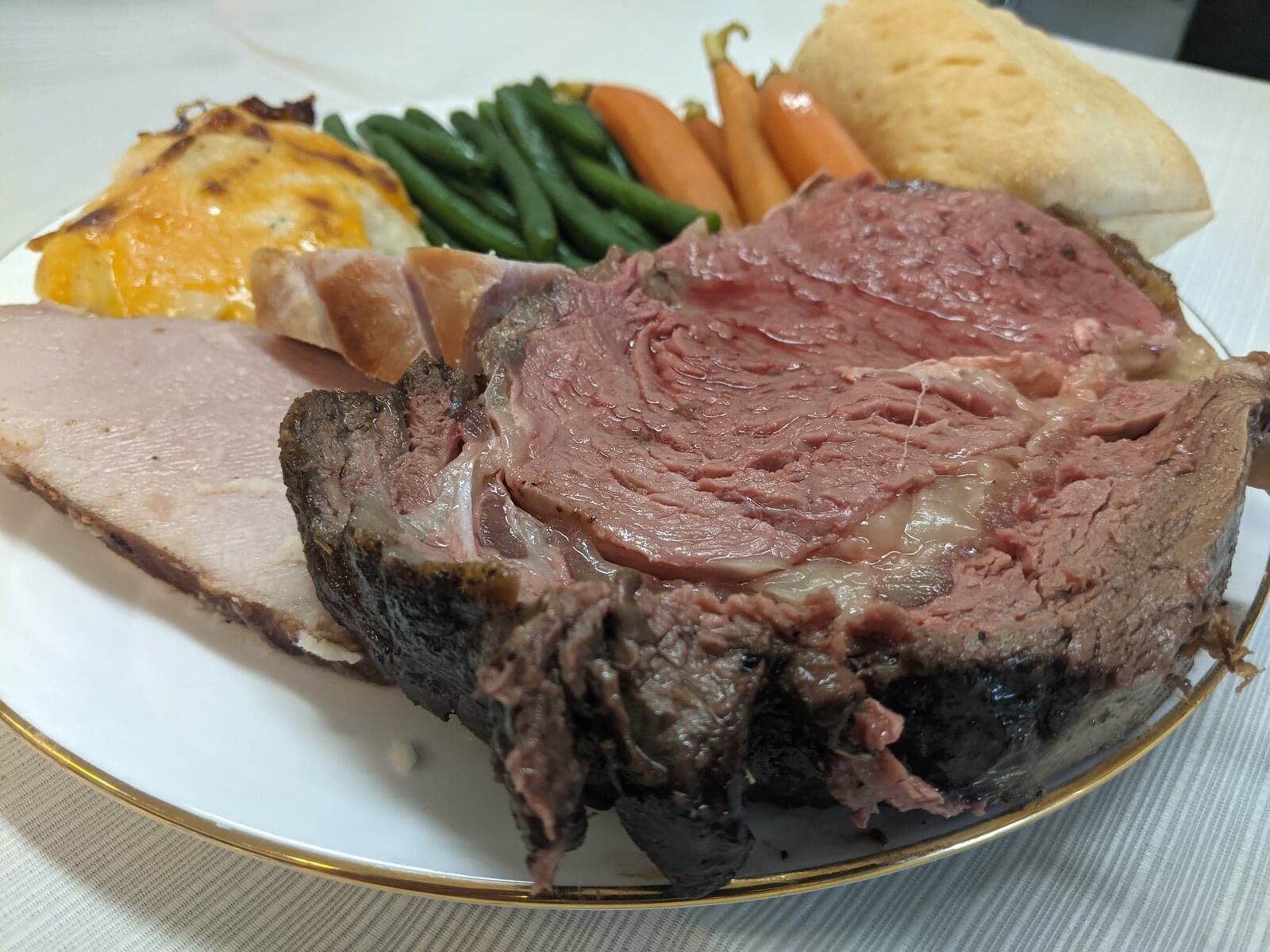 Prime Rib holiday dinner made by Brock Masterson’s Catering & Events. CONTRIBUTED