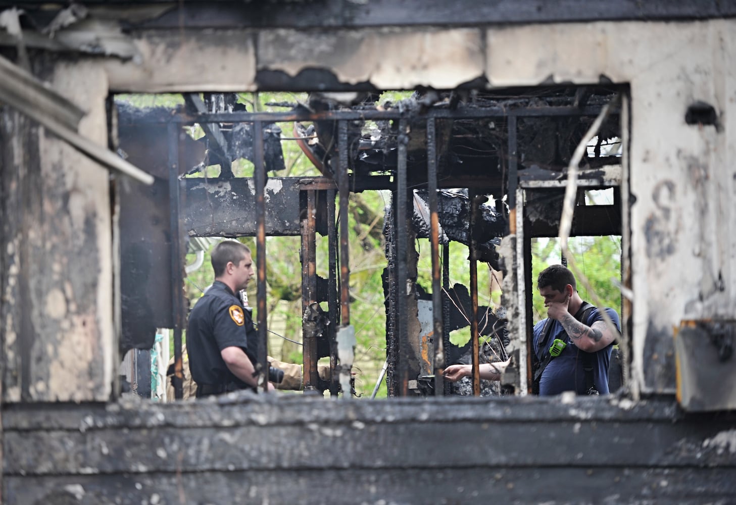 PHOTOS: Home burns in Jefferson Twp.