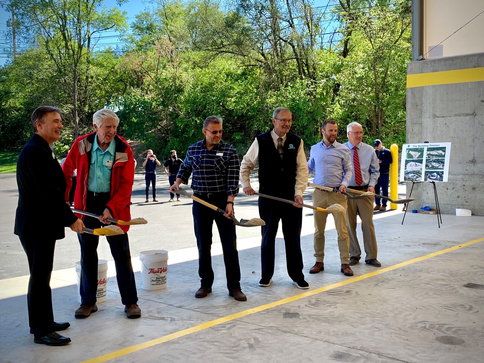 Beavercreek recently completed a new and upgraded salt barn for its public service department, expected to improve winter weather responses this year. LONDON BISHOP/STAFF