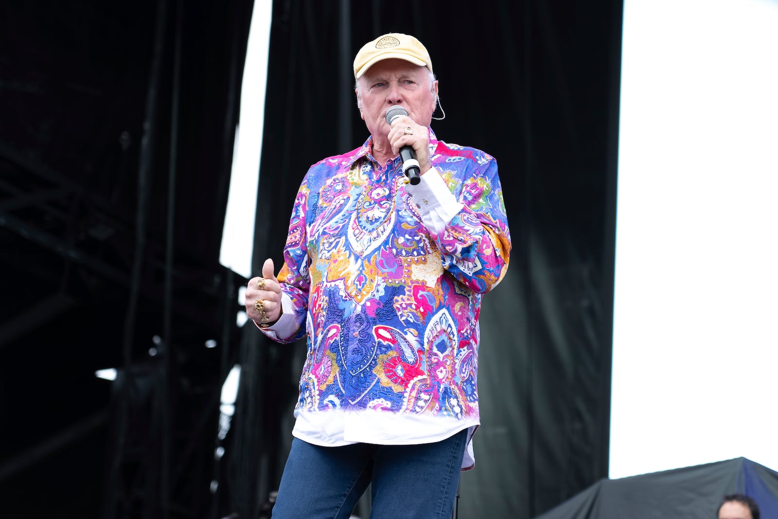 FILE - Mike Love of The Beach Boys performs during the Bourbon and Beyond music festival, Sept. 22, 2024, in Louisville, Ky. (Photo by Amy Harris/Invision/AP, File)