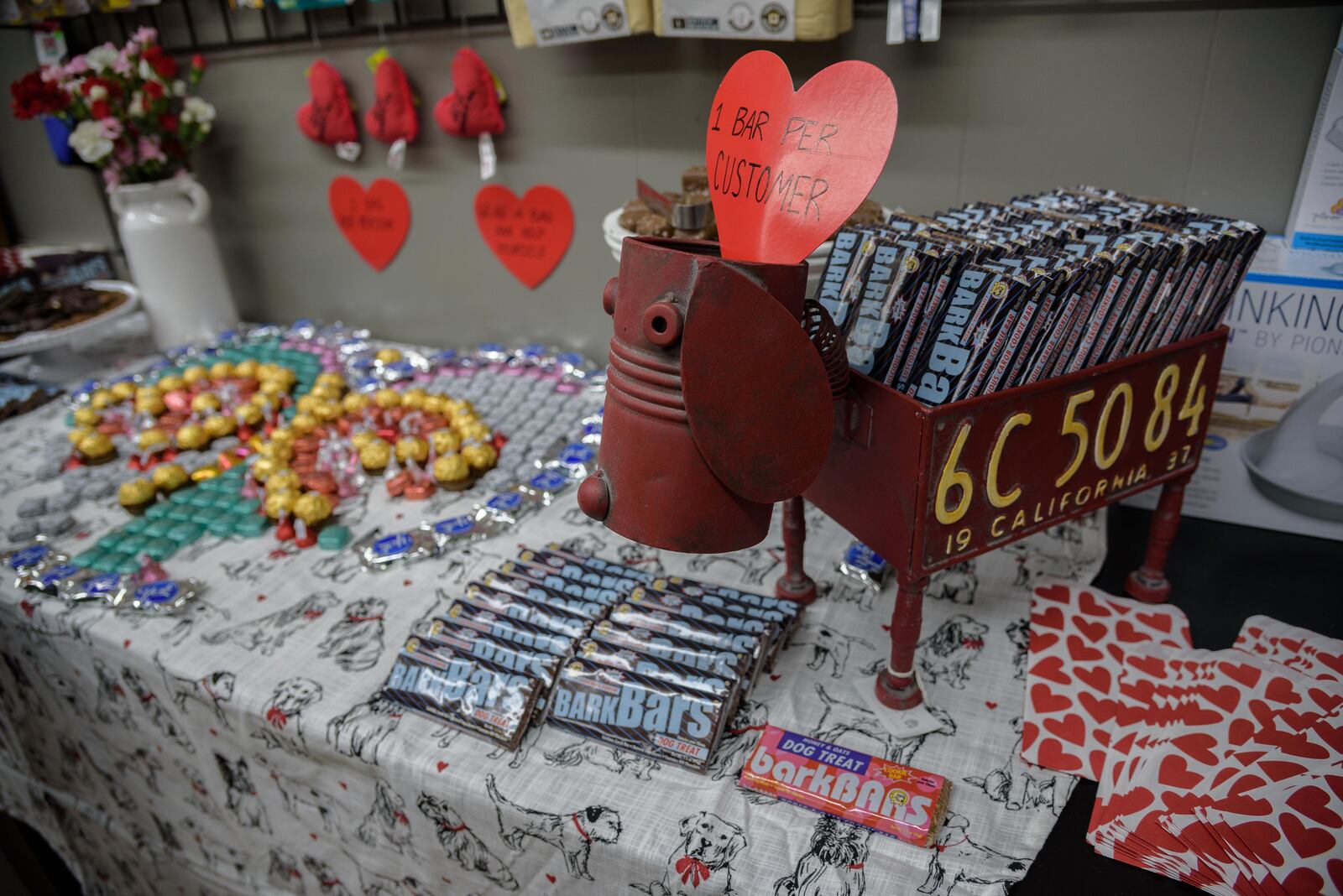 17 local businesses participated in the February First Friday Chocolate Walk in Tipp City, on Friday, Feb. 7. The event is a fundraiser for the Downtown Tipp City Organization. TOM GILLIAM / CONTRIBUTING PHOTOGRAPHER