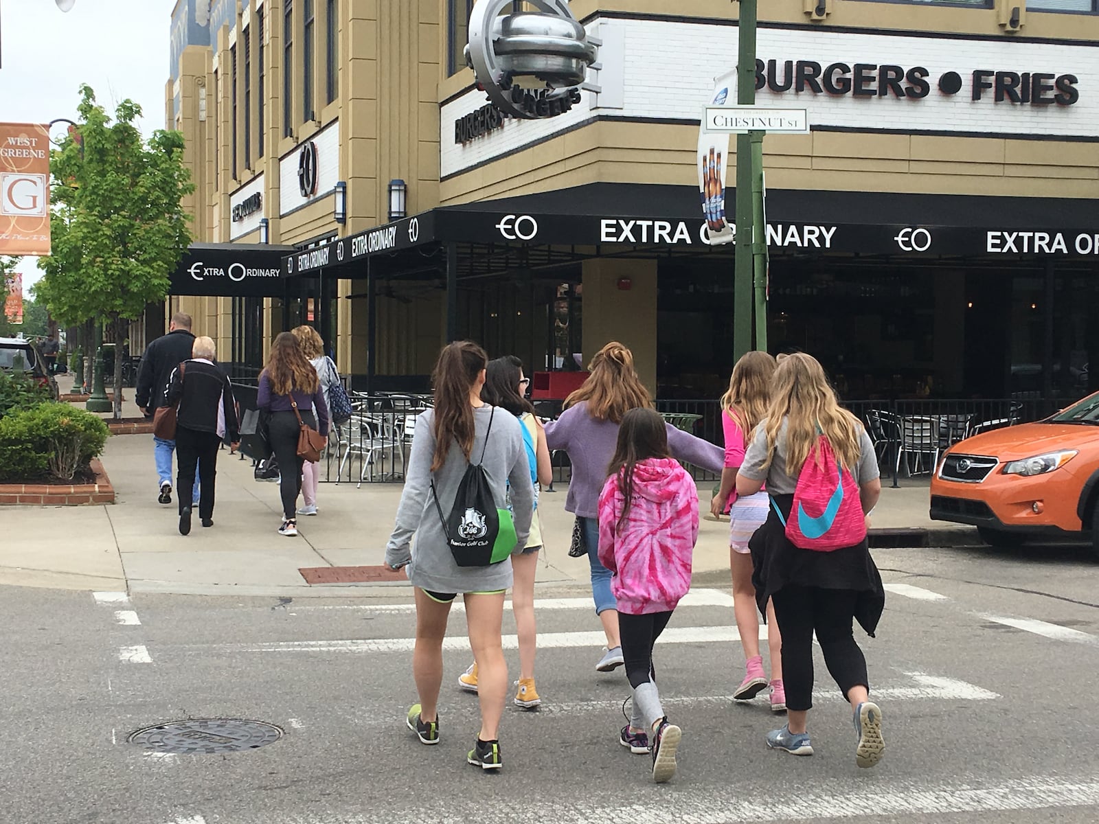 Shoppers walk through The Greene Town Center in Beavercreek. KARA DRISCOLL/STAFF