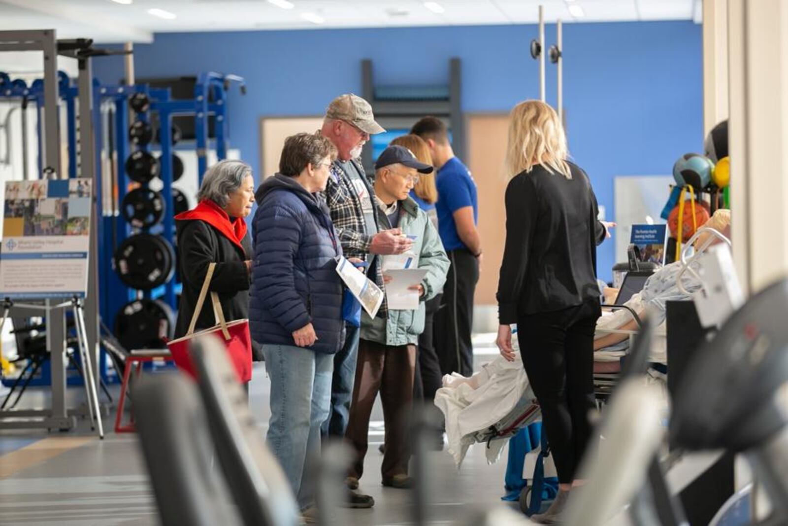 Visitors tour the newly expanded and renovated Miami Valley Hospital South in Centerville. CONTRIBUTED